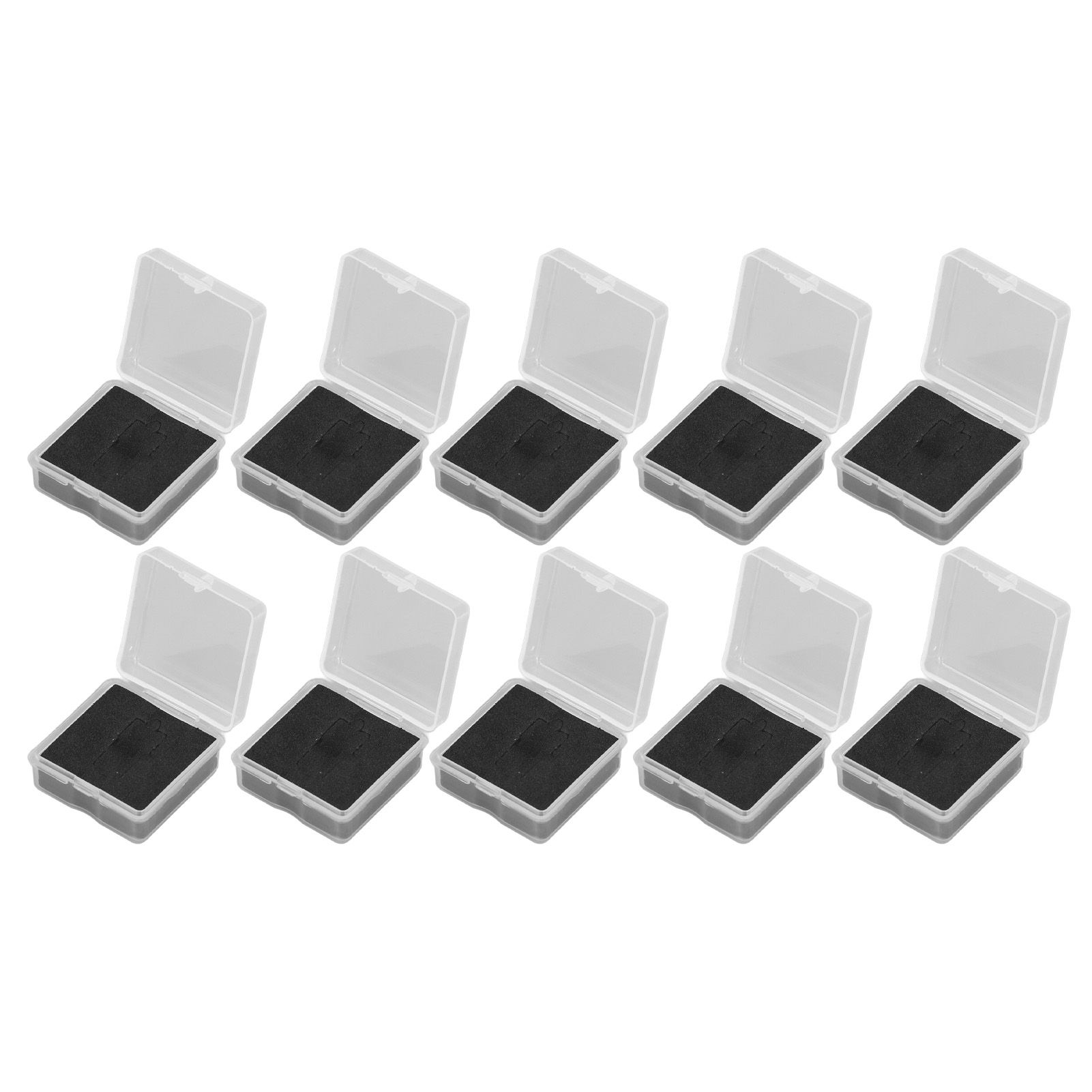 10PCS 4x4x2cm Lamp Holder Storage Box Portable Jewelry Storage Box Small Parts view 8