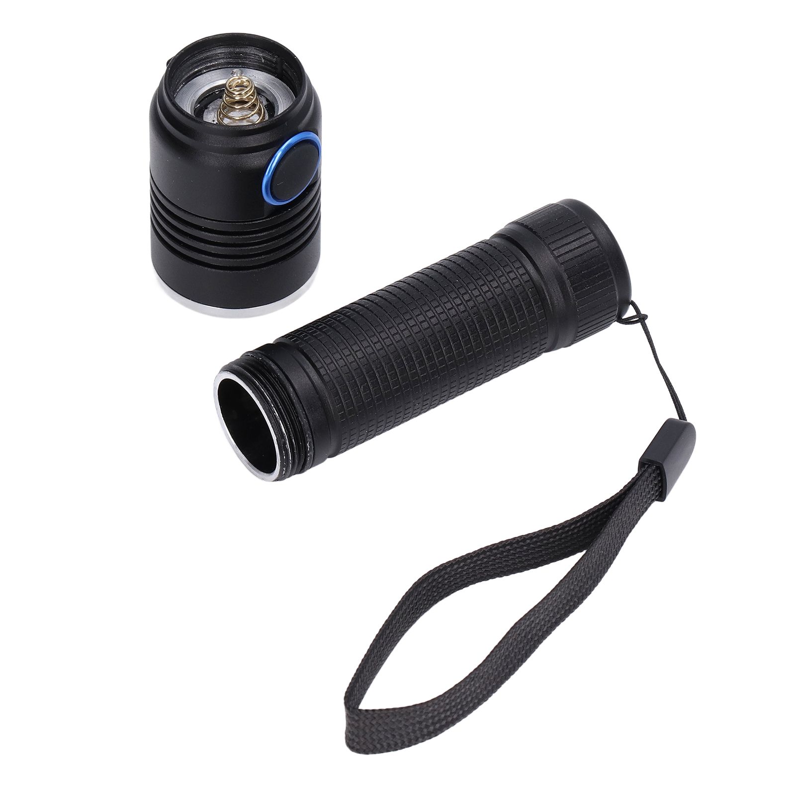 LED Flashlight Telescopic Zoom Protective Function Aluminum Alloy Barrel view 2