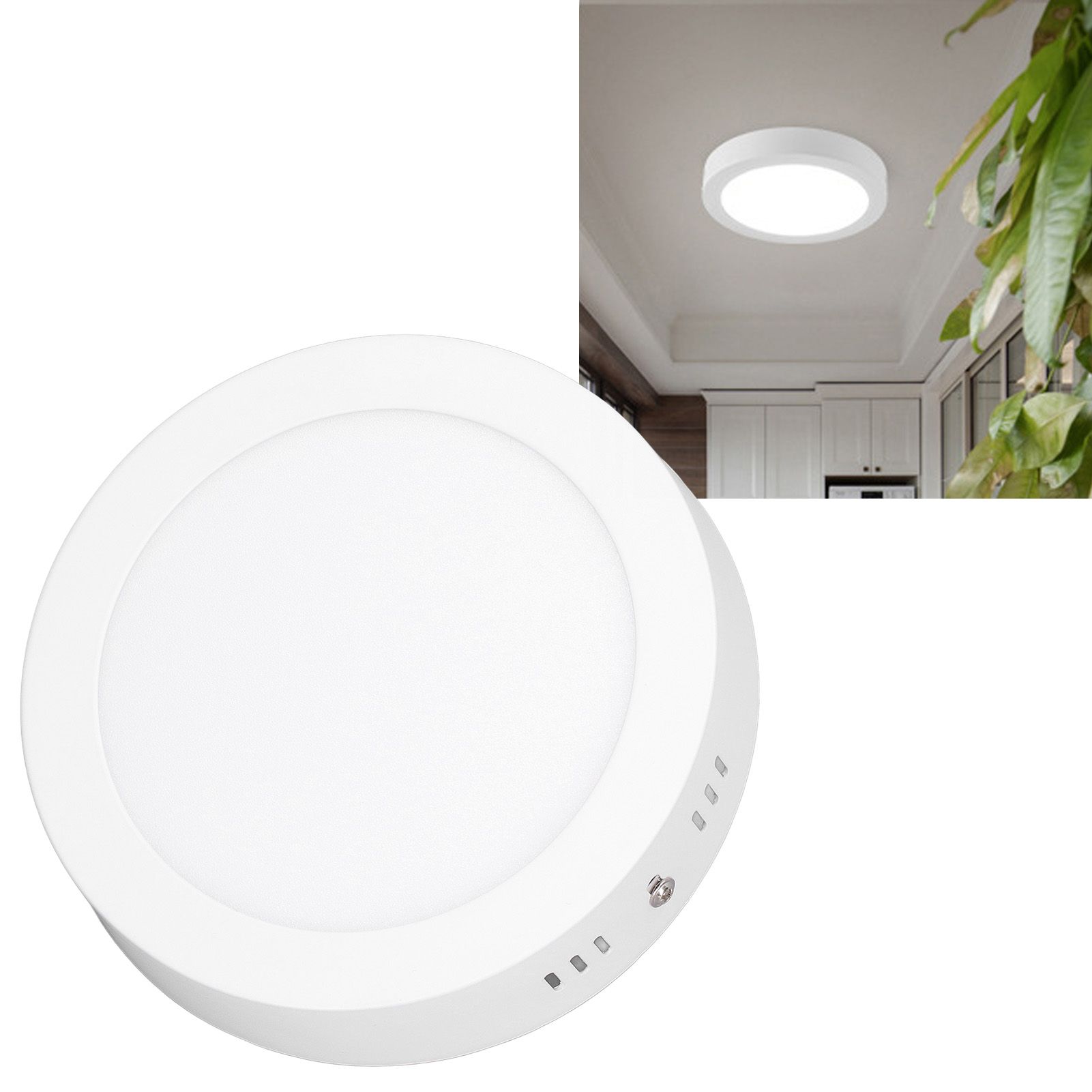 LED Ceiling Light 12W High Brightness Soft Light Ultra Thin 6500K White Light view 12