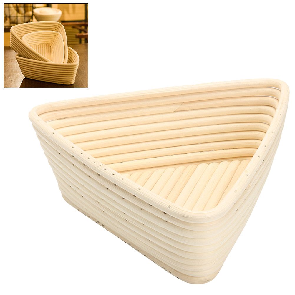 Triangle Bread Proofing Baskets with Liner Dough Rising Rattan Handmade Rattan view 3