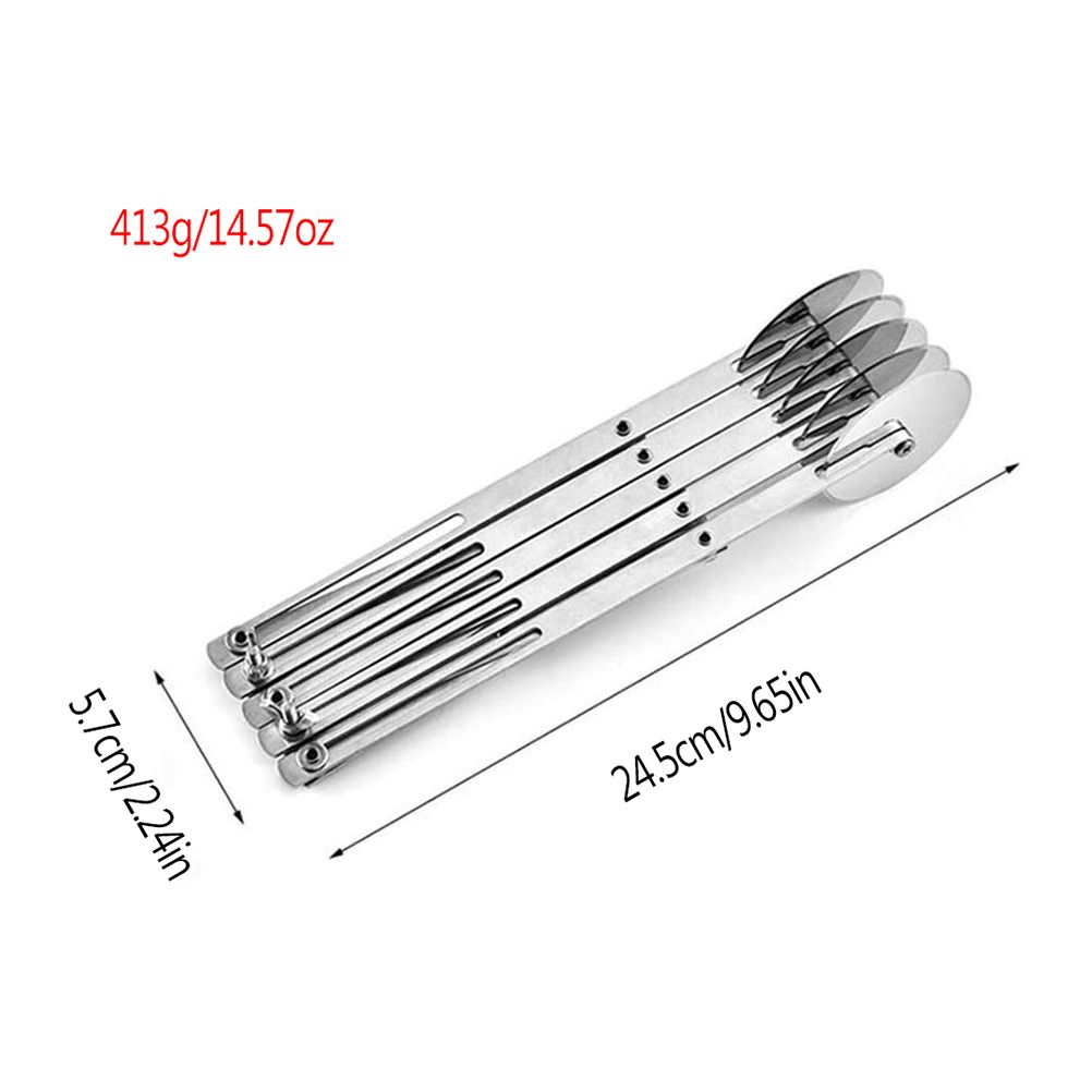 3 Wheel/5 Wheel Pastry Cutter Pizza Cutter Stainless Steel Expandable Pizza view 6