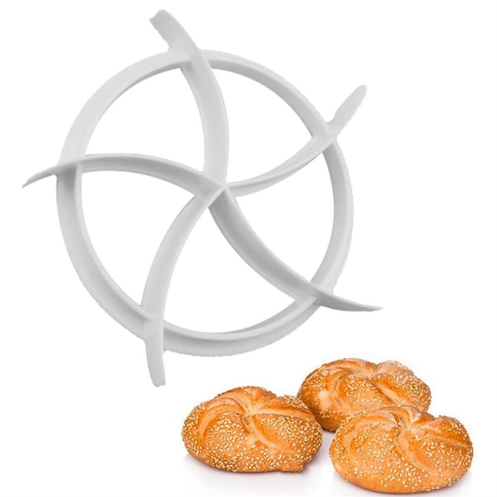 2PCS Dough Press Mold Set Baking Bread Rolls Mold Plastic Pastry Cutters view 4