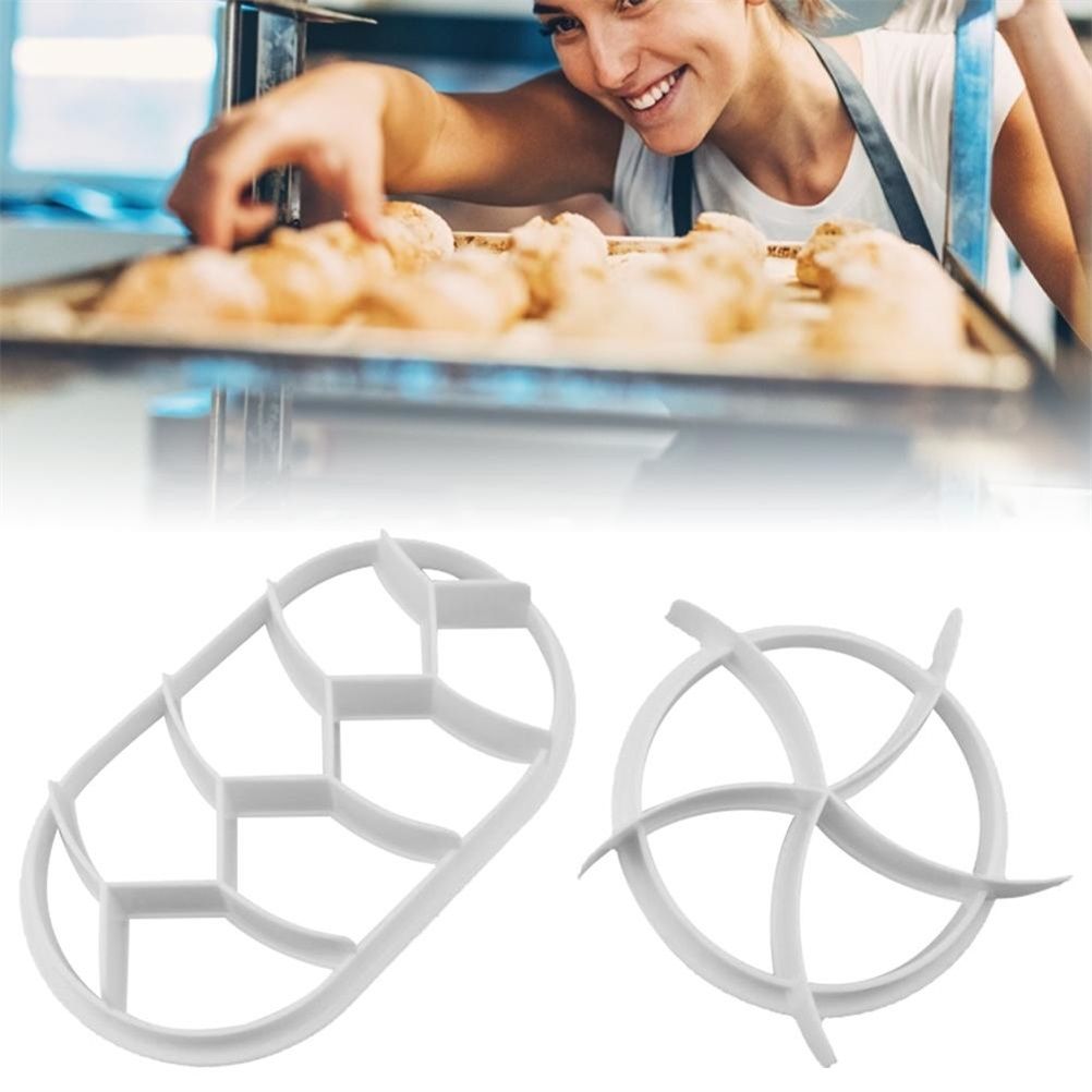 2PCS Dough Press Mold Set Baking Bread Rolls Mold Plastic Pastry Cutters view 6