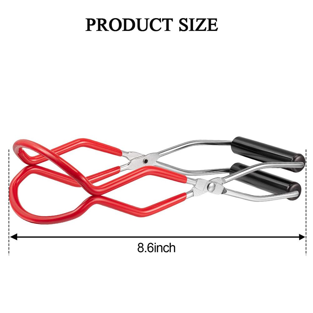 Canning Jar Lifter with Grip Handle Canning Tongs Stainless Steel Anti view 8