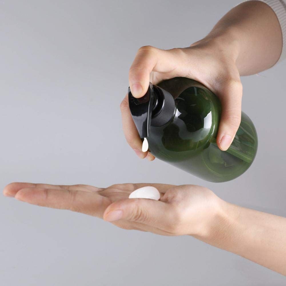 4PCS Plastic Bottles with Pump 500ml Refillable Plastic Soap Dispenser Bottle view 6
