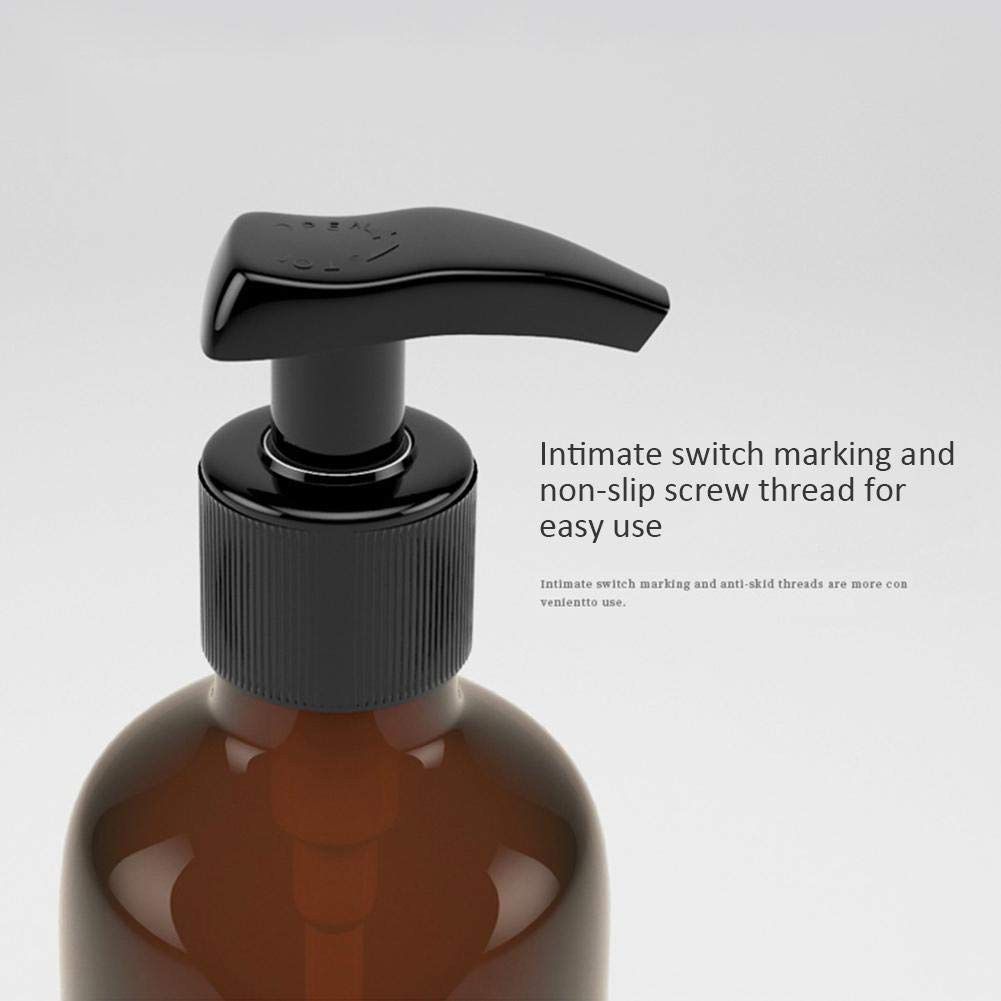 4PCS Plastic Bottles with Pump 500ml Refillable Plastic Soap Dispenser Bottle view 3