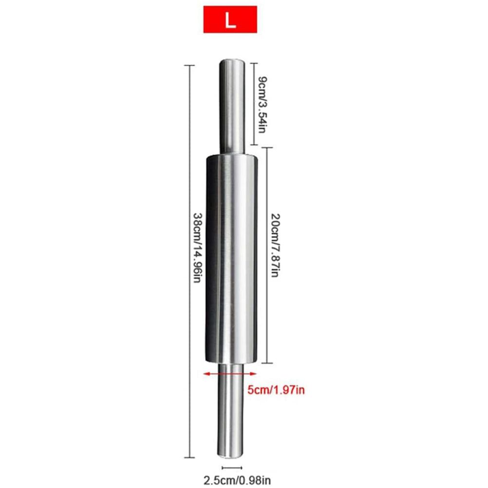 Stainless Steel Rolling Pin Non Stick Rolling Pin for Baking Dough Pizza Pie view 2