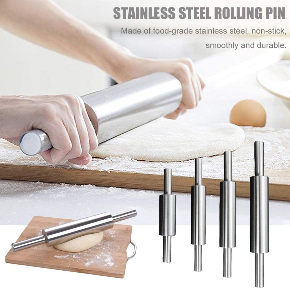 Stainless Steel Rolling Pin Non Stick Rolling Pin for Baking Dough Pizza Pie view 6