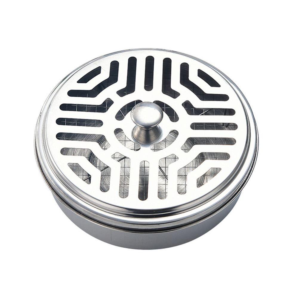 Round Mosquito Coil Holder Stainless Steel Mosquito Coil Disk Portable view 2