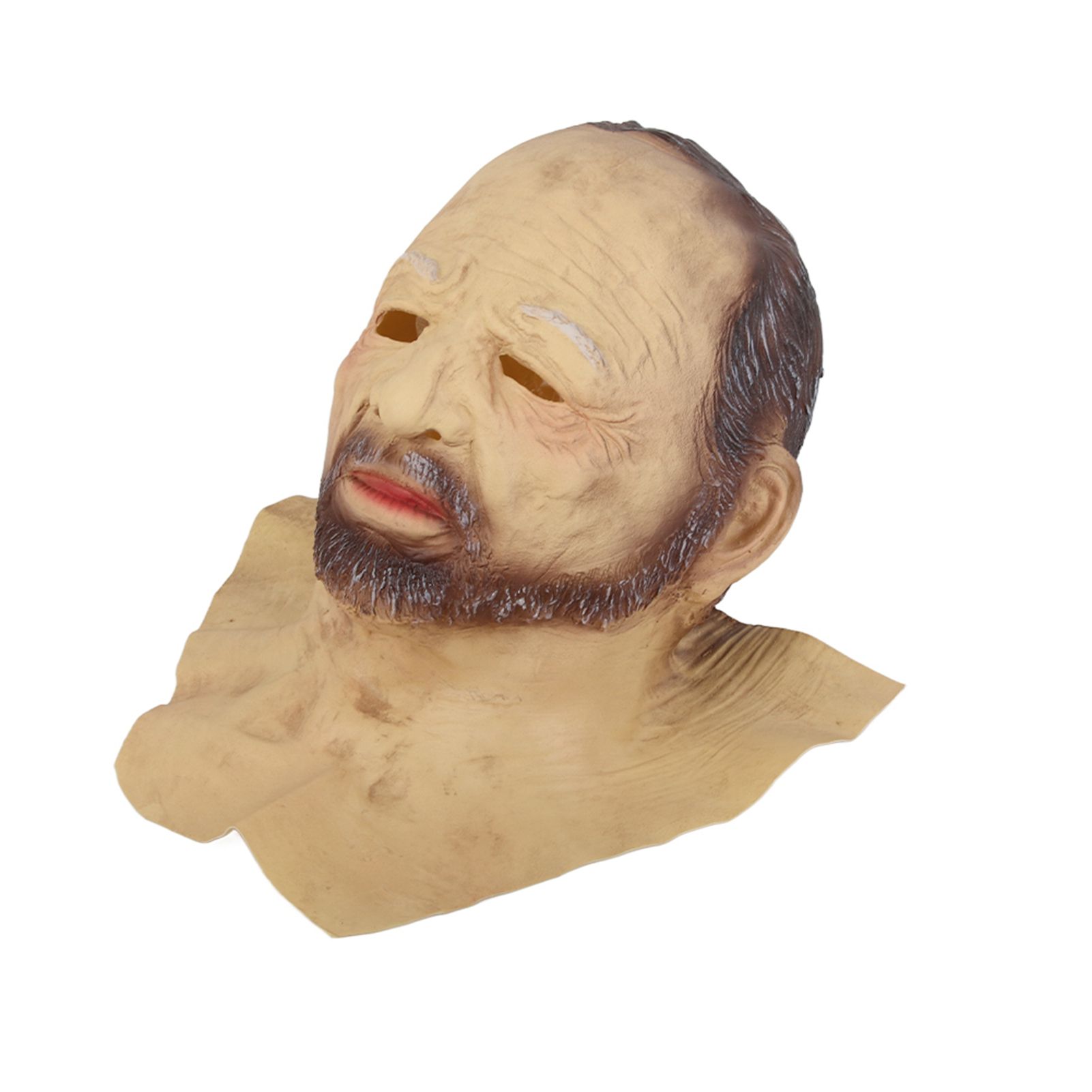 Halloween Latex Old Man Face Cover Halloween Fancy Dress Head for Masquerade view 7