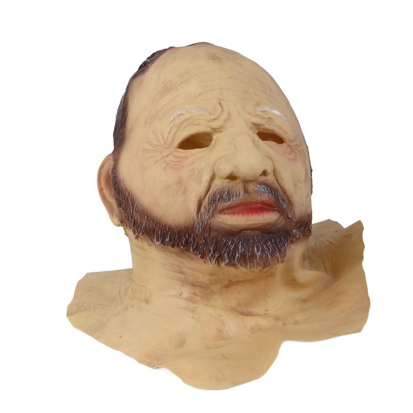 Halloween Latex Old Man Face Cover Halloween Fancy Dress Head for Masquerade view 9