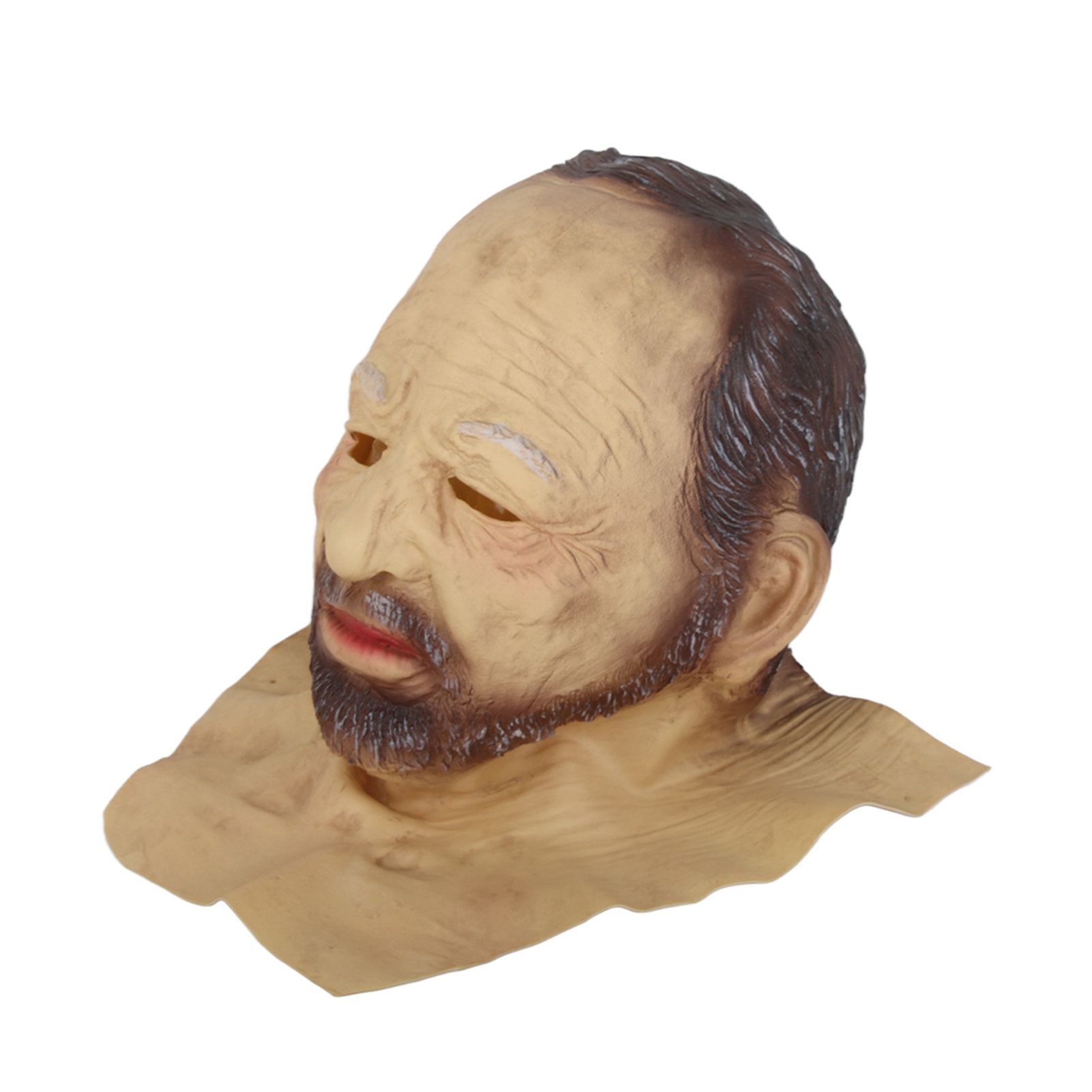 Halloween Latex Old Man Face Cover Halloween Fancy Dress Head for Masquerade view 12