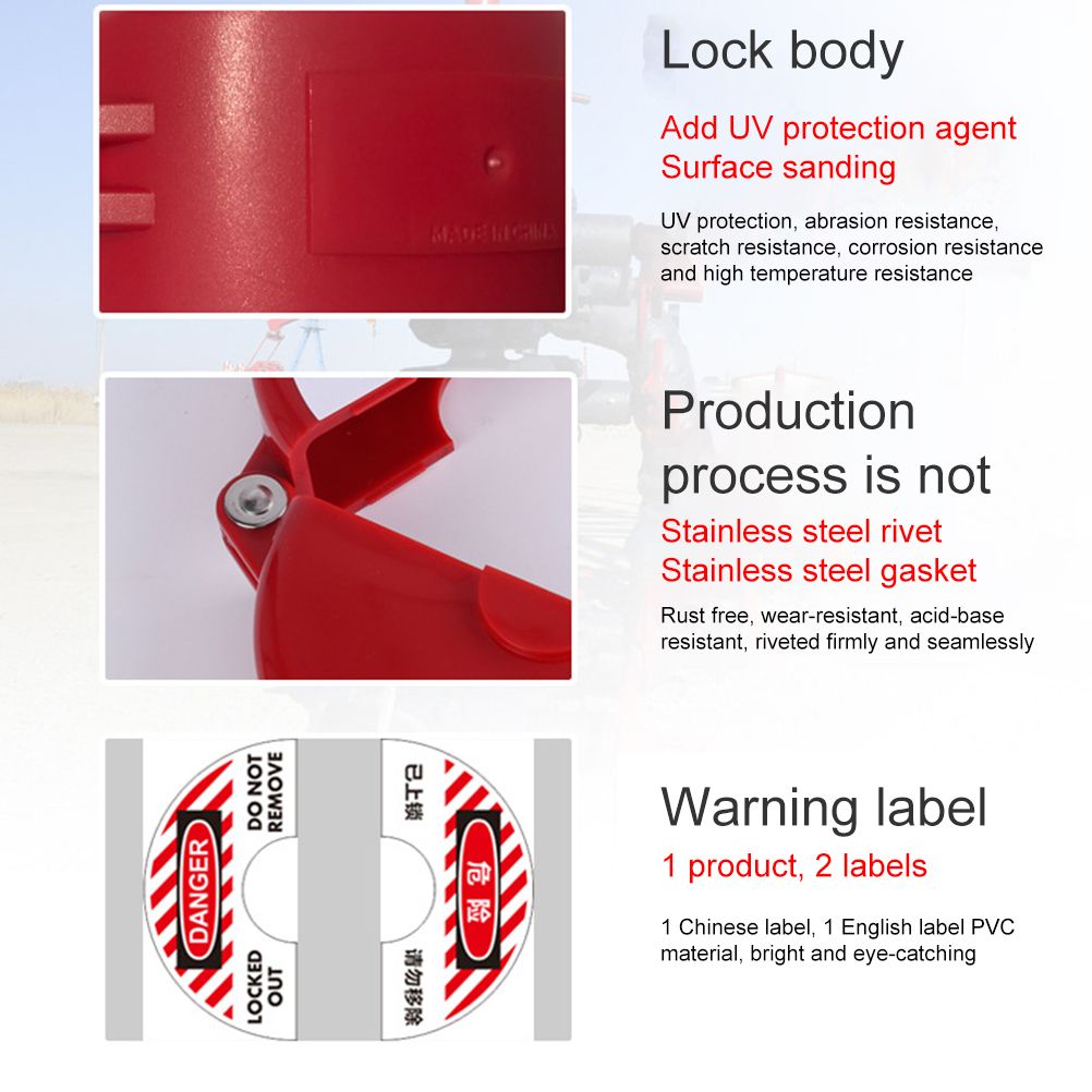 Gate Valve Lockout Device Plastic Outdoor Water Hose Protector Valve Lockout view 7