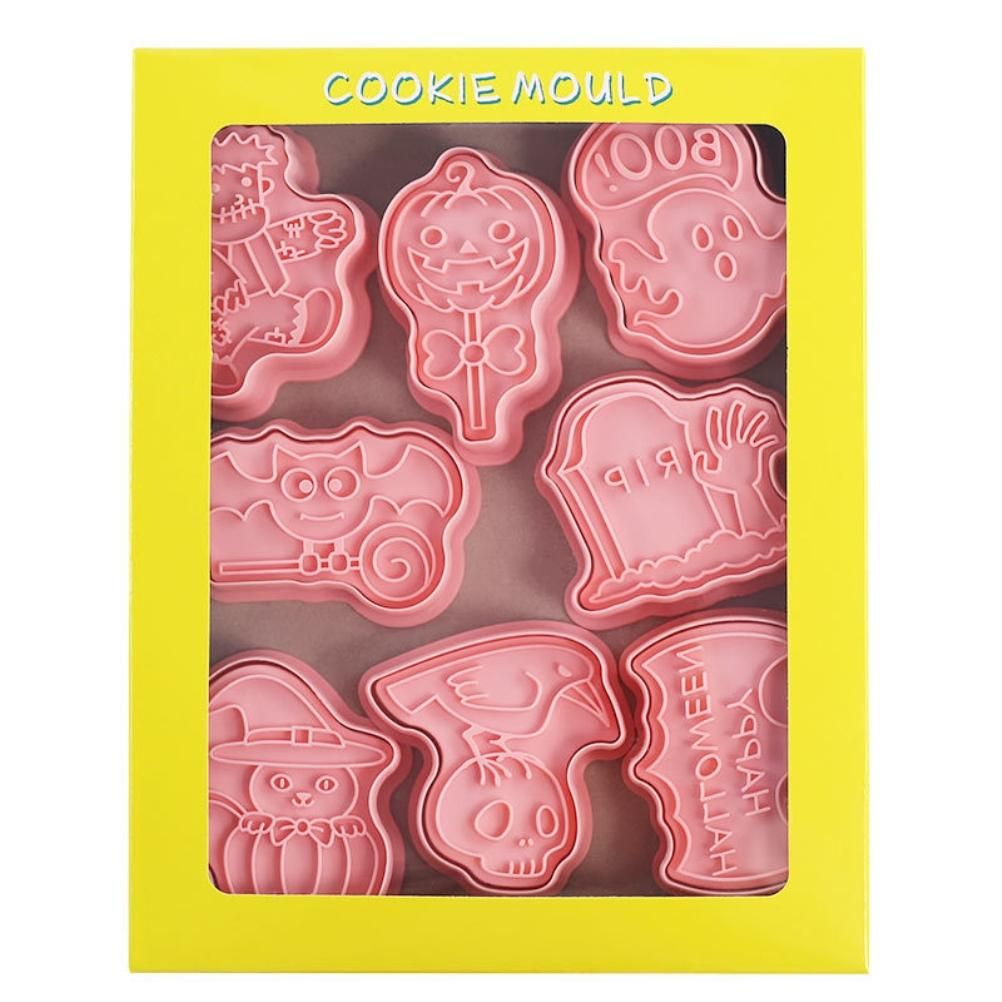 8Pcs 3D Biscuit Cutters Halloween Thanksgiving Biscuit Mould Baking Mould Hand view 9