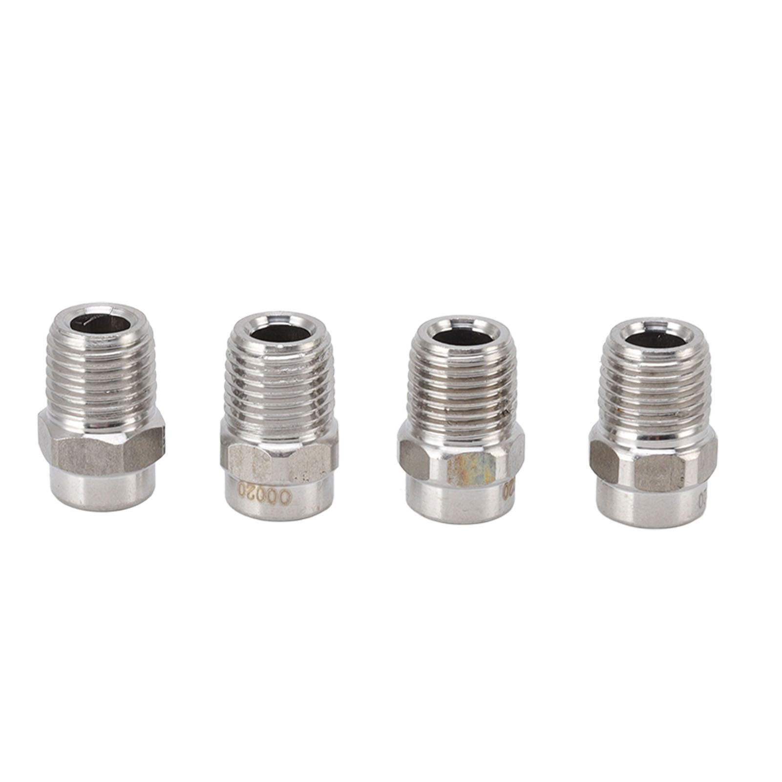 4Pcs Threaded Nozzles 22mm 304 Stainless Steel G1/4 External Thread Pressure view 5