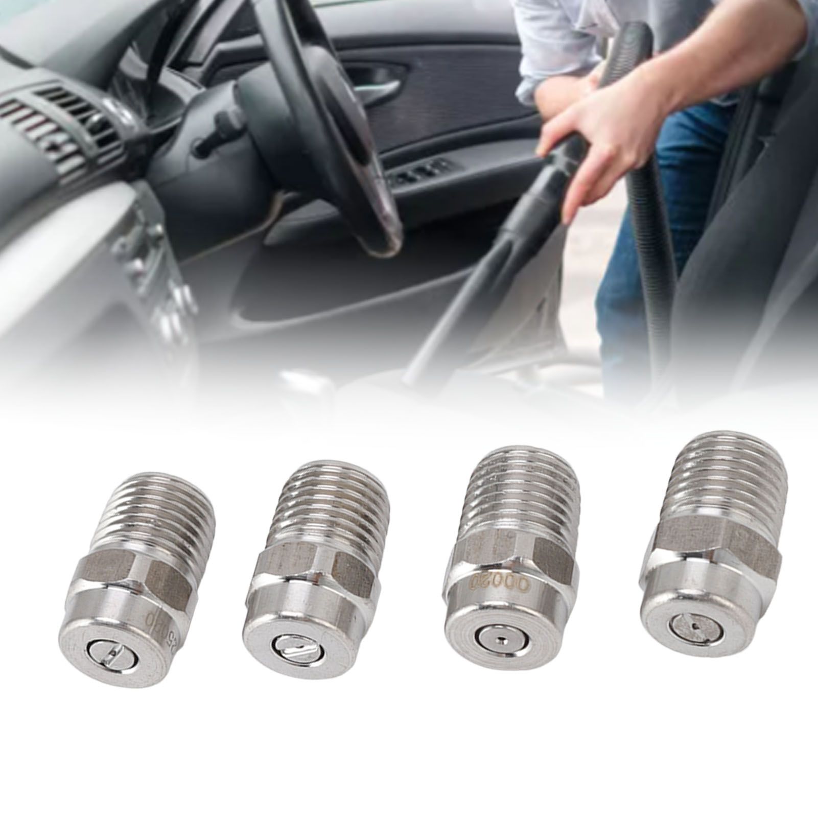 4Pcs Threaded Nozzles 22mm 304 Stainless Steel G1/4 External Thread Pressure view 11