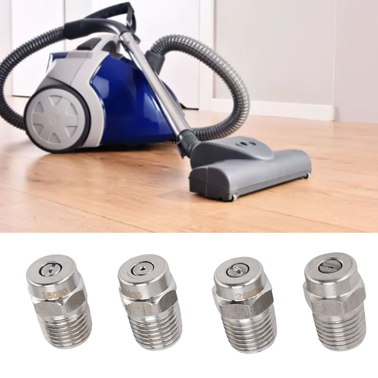 4Pcs Threaded Nozzles 22mm 304 Stainless Steel G1/4 External Thread Pressure view 12