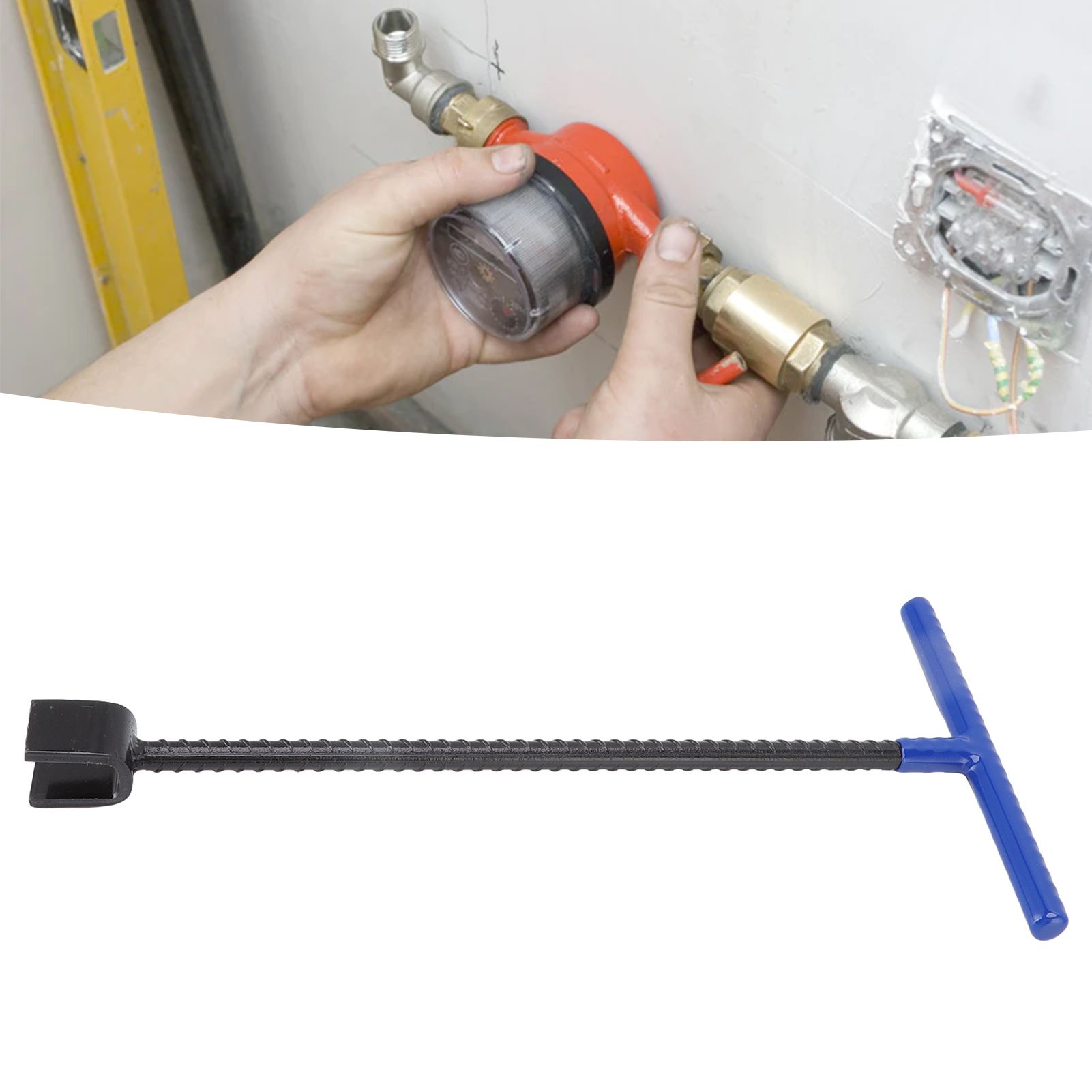 Steel Water Meter Key Wrench Multifunction T Handle Curb Key With 4 Way view 11