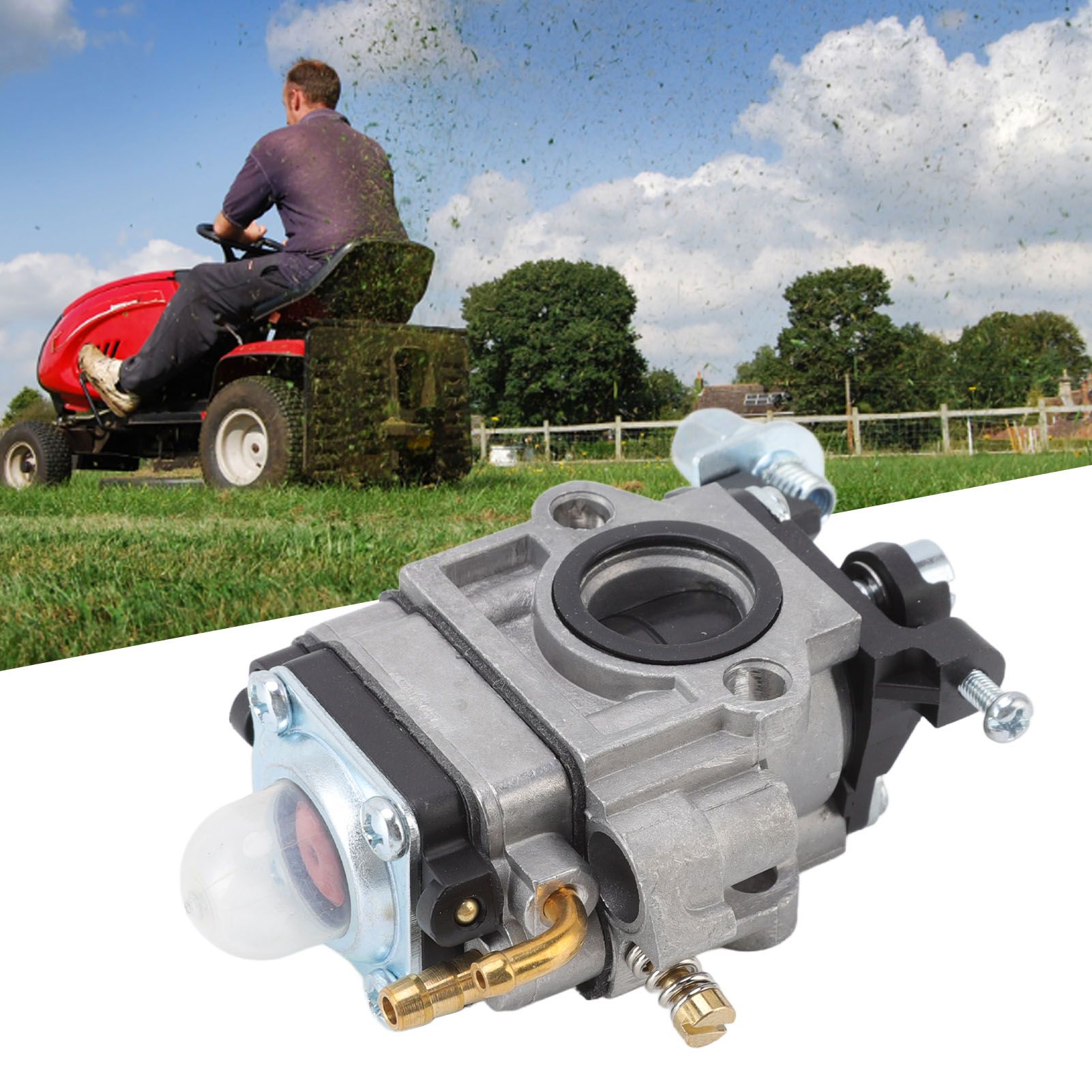 Carburetor Aluminum Alloy ABS Lawn Mover Parts Replacement Accessory for MP15 view 11
