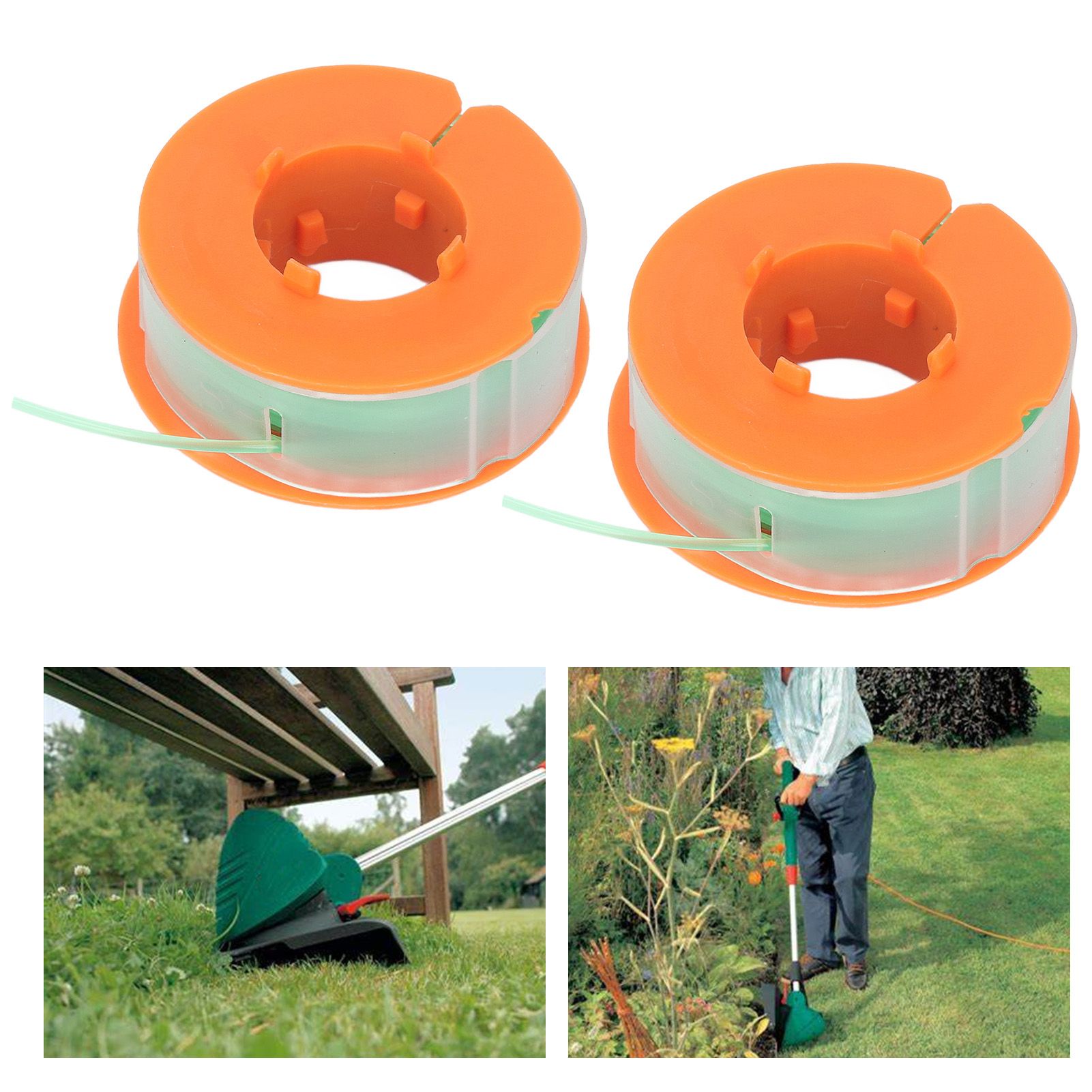 2Pcs Lawn Mower Spool Line Nylon Trimmer Accessories Replacement Fit for BOSCH view 12