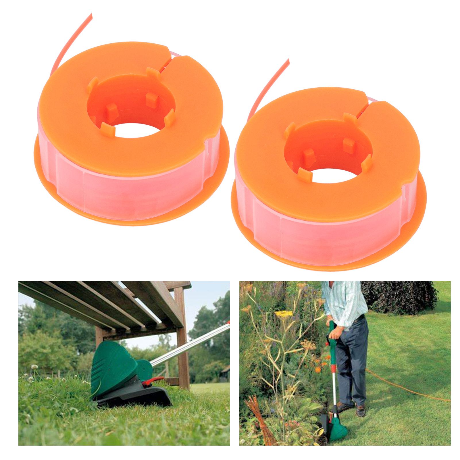 2Pcs Lawn Mower Spool Line Nylon Trimmer Accessories Replacement Fit for BOSCH view 12