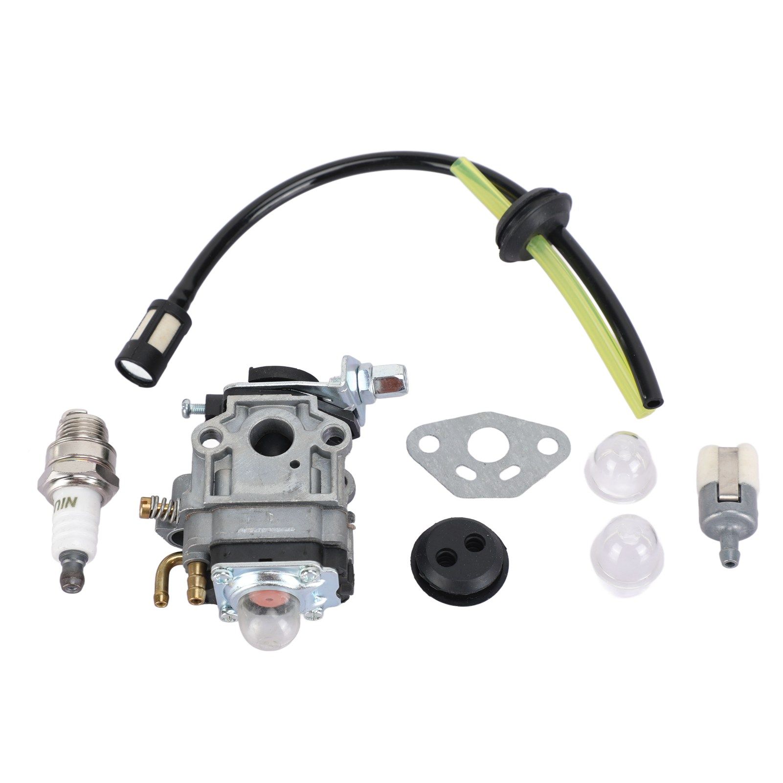 Lawn Mower Carburetor Kit Spark Plug Filter Line for TH23 TH26 TH34 23CC 25CC