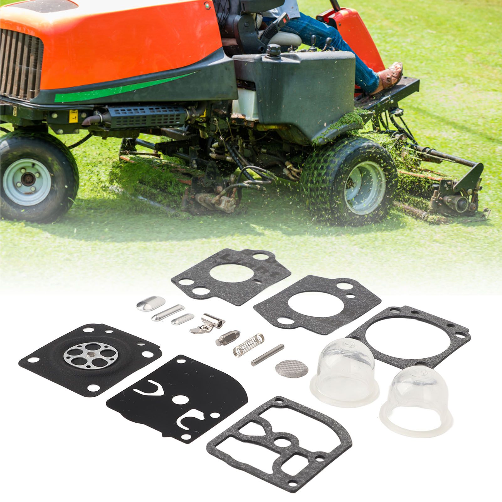 Trimmer Carburetor Repair Kit Carb Gasket Primer Bulb Set for Stihl HS45 FS38 view 11
