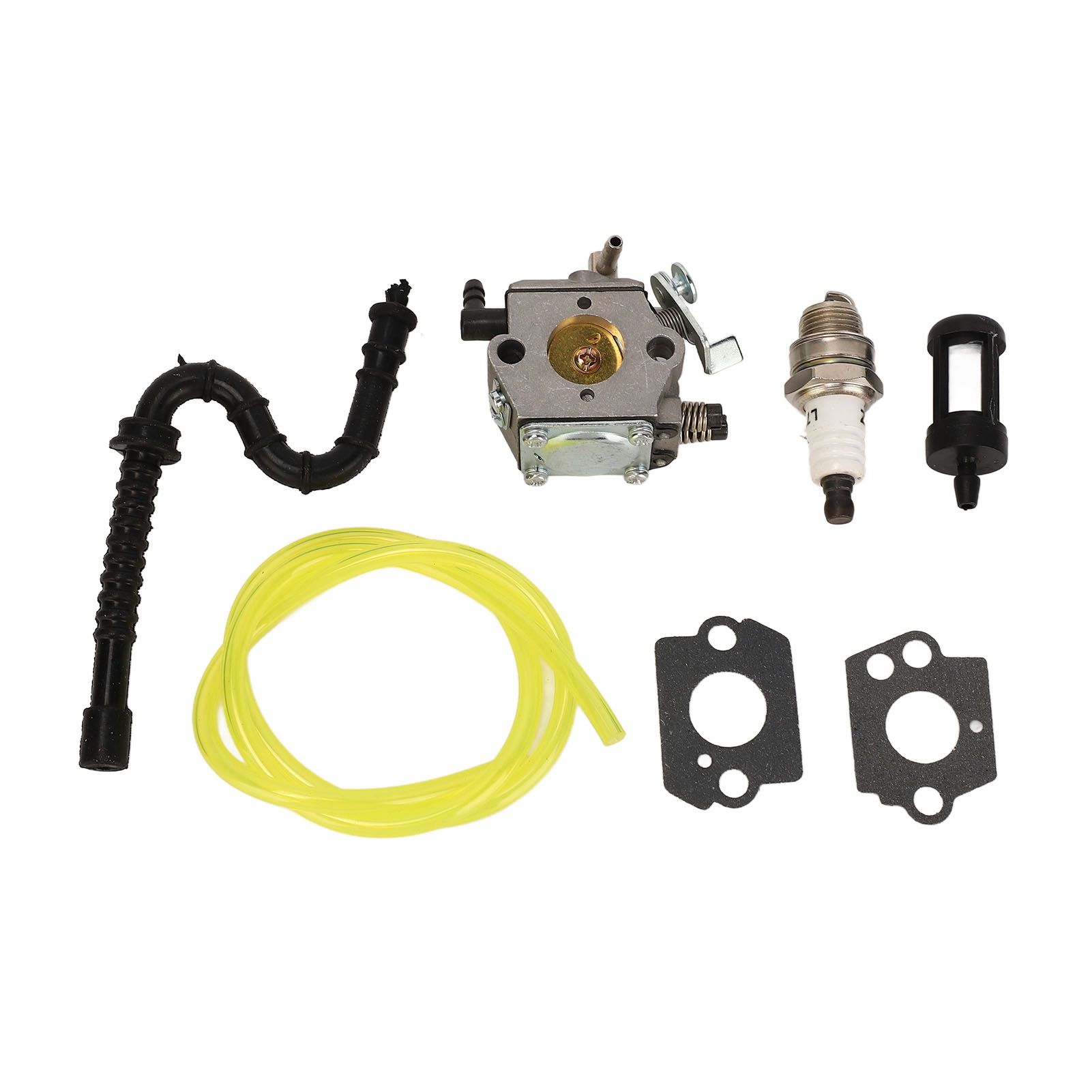 Chainsaw Carburetor Kit Carburetor Spark Plug with Fuel Pipe and Filter for