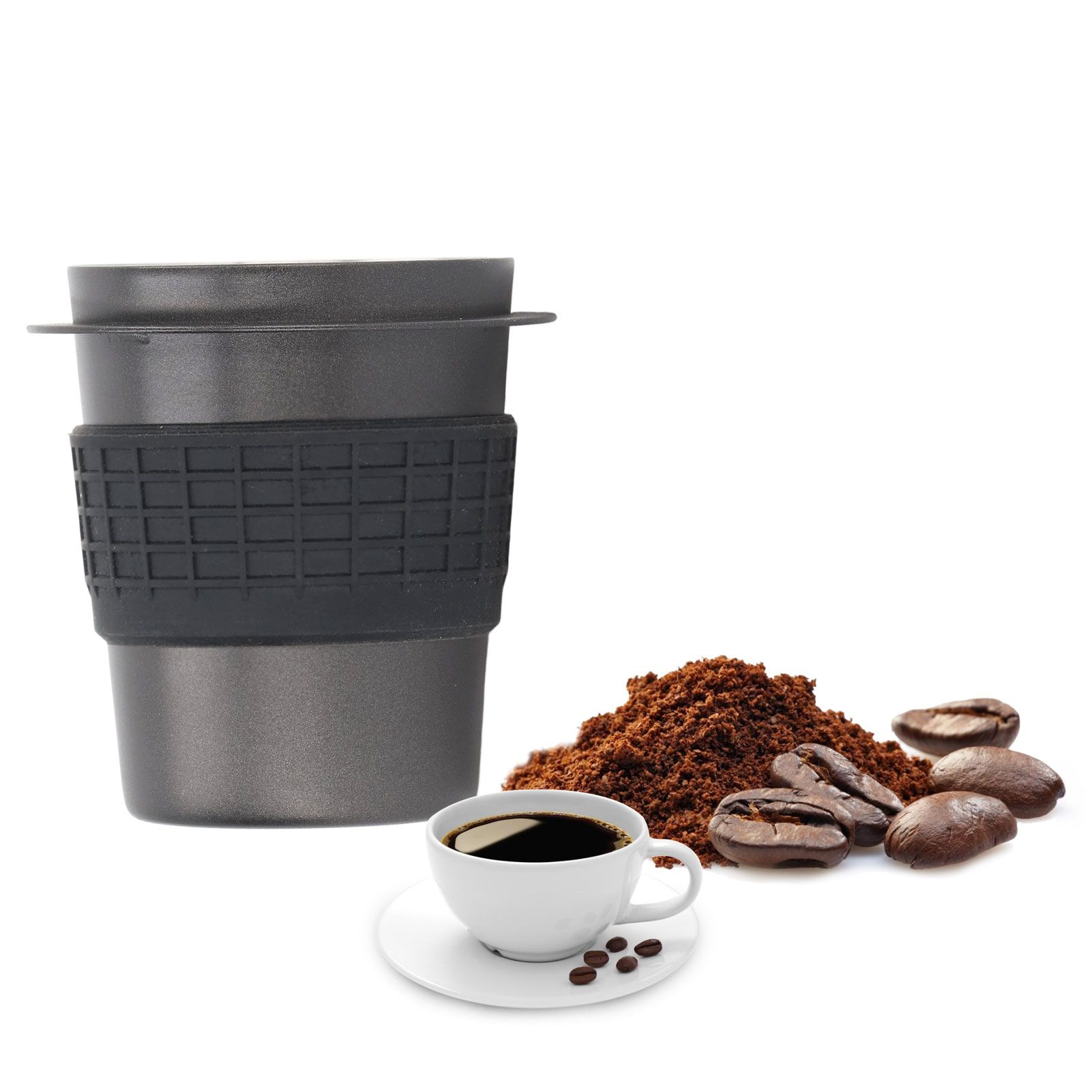 58mm Stainless Steel Coffee Dosing Cup Coffee Machine Handle Receiving Powder view 11