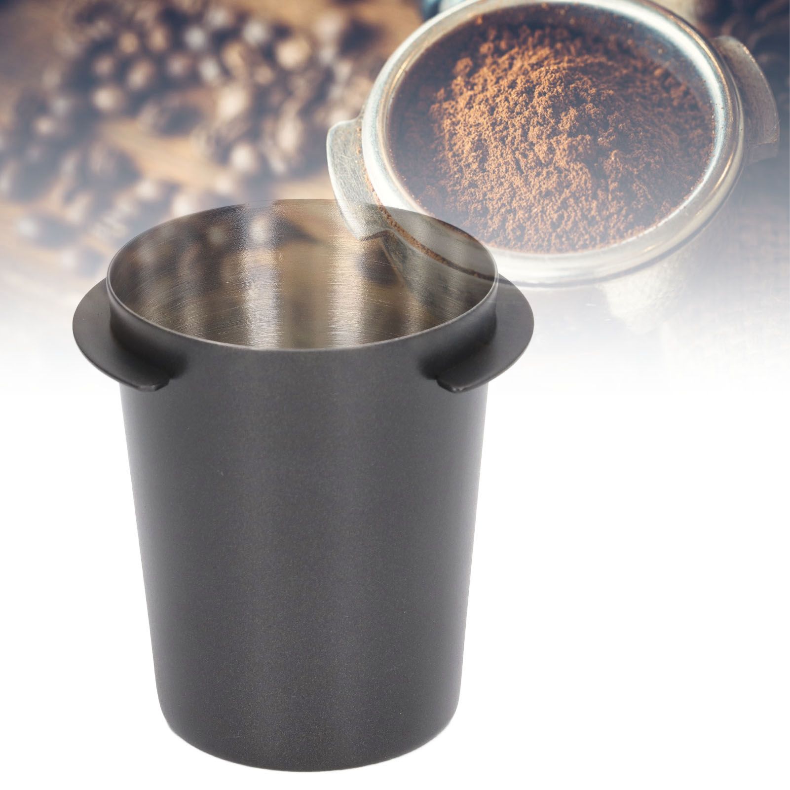 58mm Coffee Dosing Cup Universal Stainless Steel Coffee Machine Handle Dosing view 12