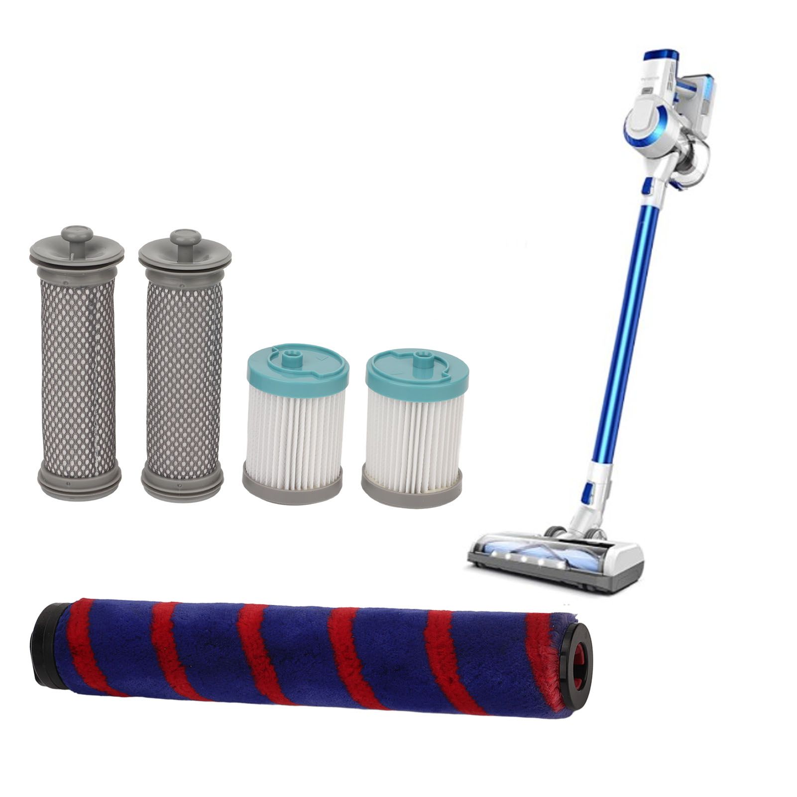 Vacuum Filter Kit Brush Roll Head Vacuum Cleaner Accessory Replacement for view 10