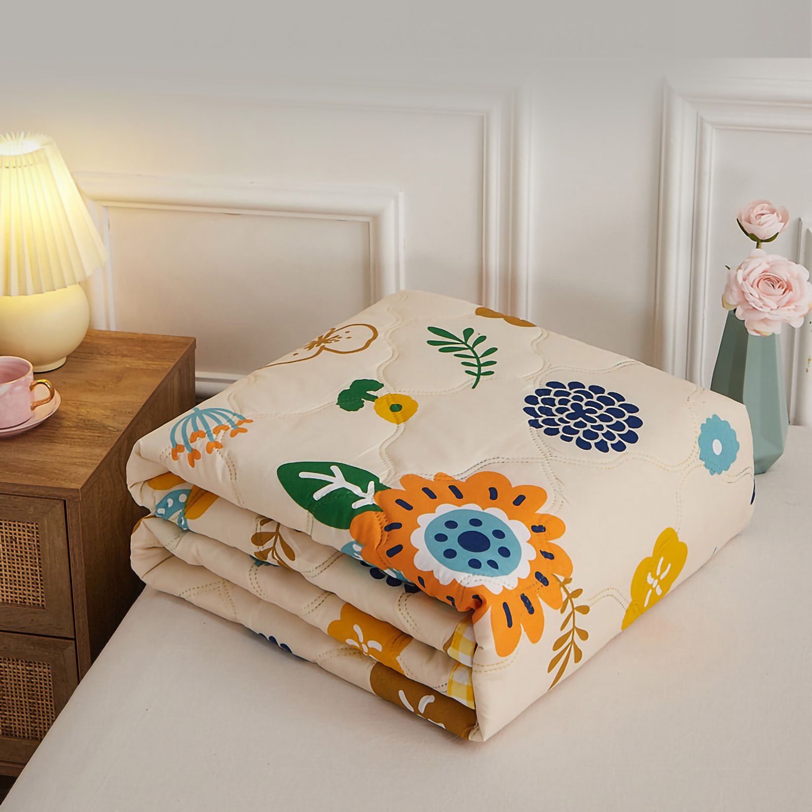 Summer Air Conditioner Quilt Machine Washable Soft Breathable Portable Air — image 1