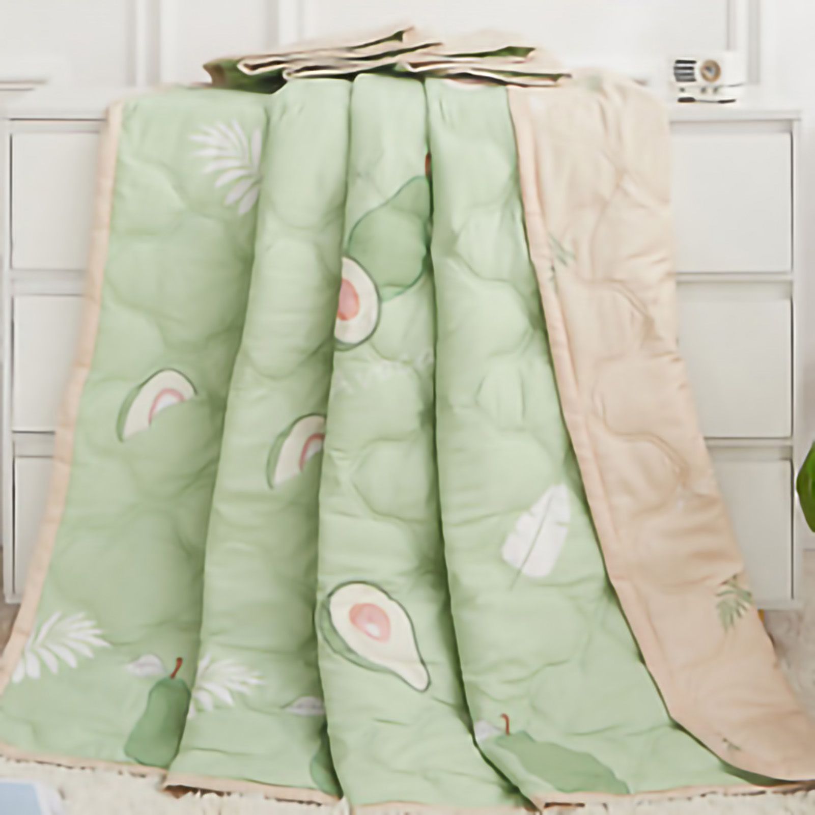 Summer Air Conditioner Quilt Machine Washable Soft Breathable Portable Air view 2