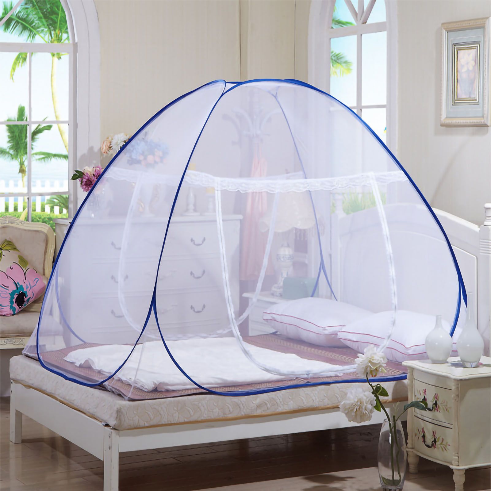 Mosquito Net Breathable Folding Design Portable Quick Installation for Home