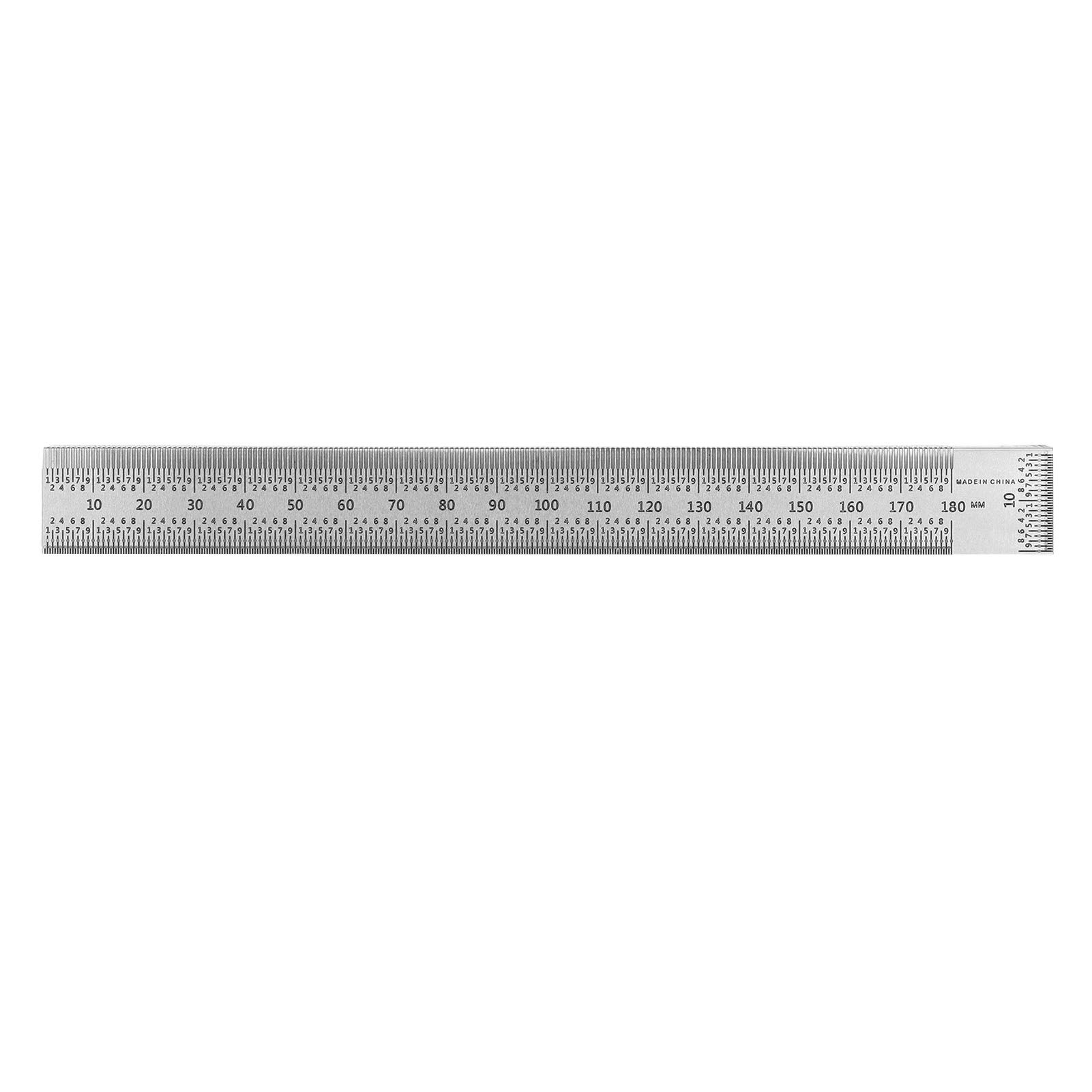Woodworking Right Angle Ruler High Accuracy Hole Scribing Ruler 180mm Line view 2