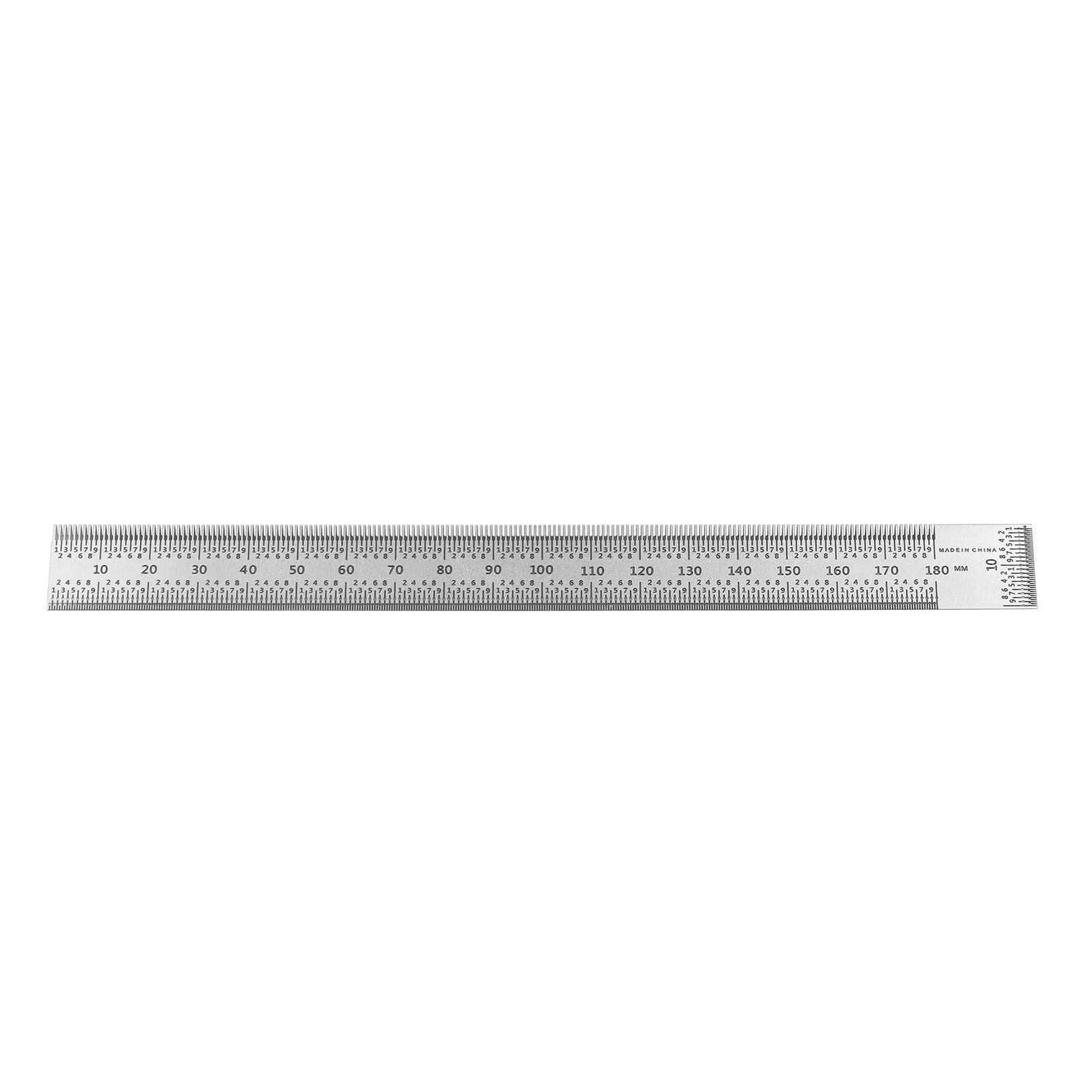 Woodworking Right Angle Ruler High Accuracy Hole Scribing Ruler 180mm Line view 14
