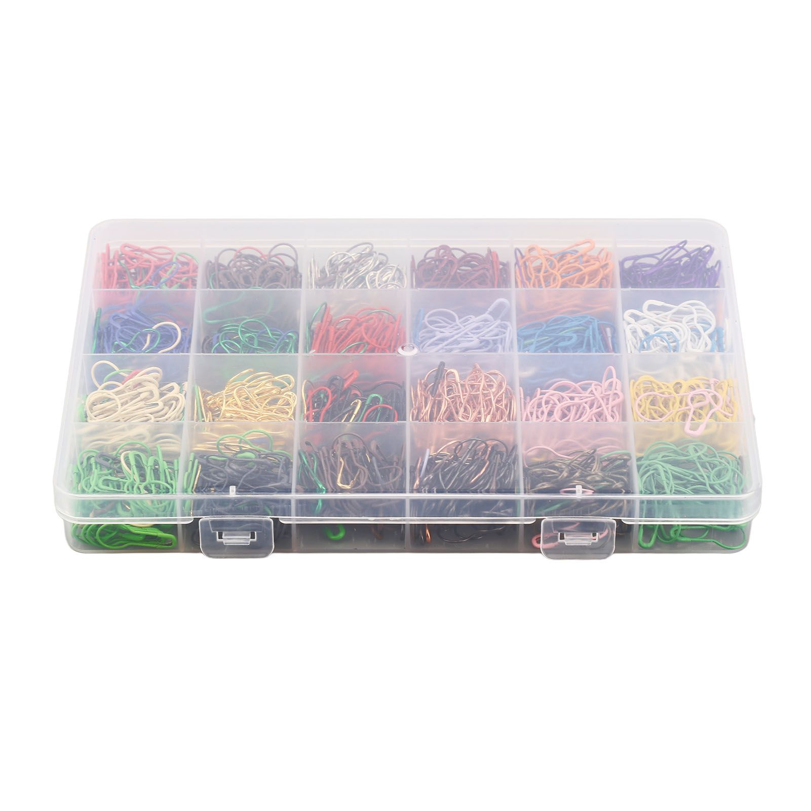24 Color Gourd Shaped Pin 1200PCS Iron Safety Pins Marker Tag Pin for Clothing view 5
