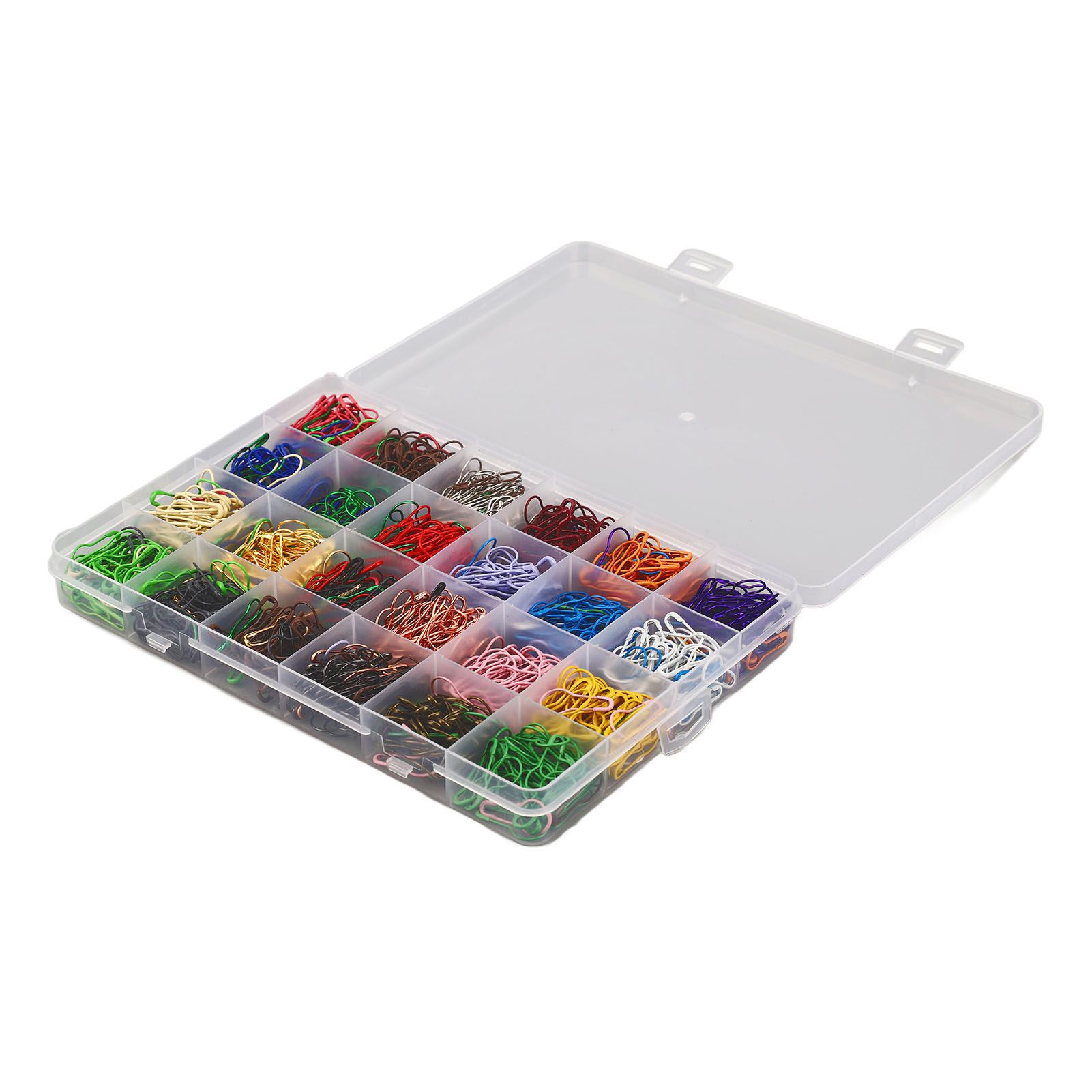 24 Color Gourd Shaped Pin 1200PCS Iron Safety Pins Marker Tag Pin for Clothing view 6