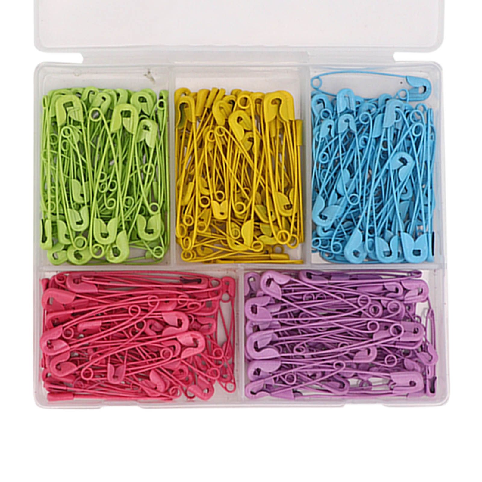 Safety Pins Steel Wire Safe Sturdy Colorful Combination Tag Pin for DIY view 14
