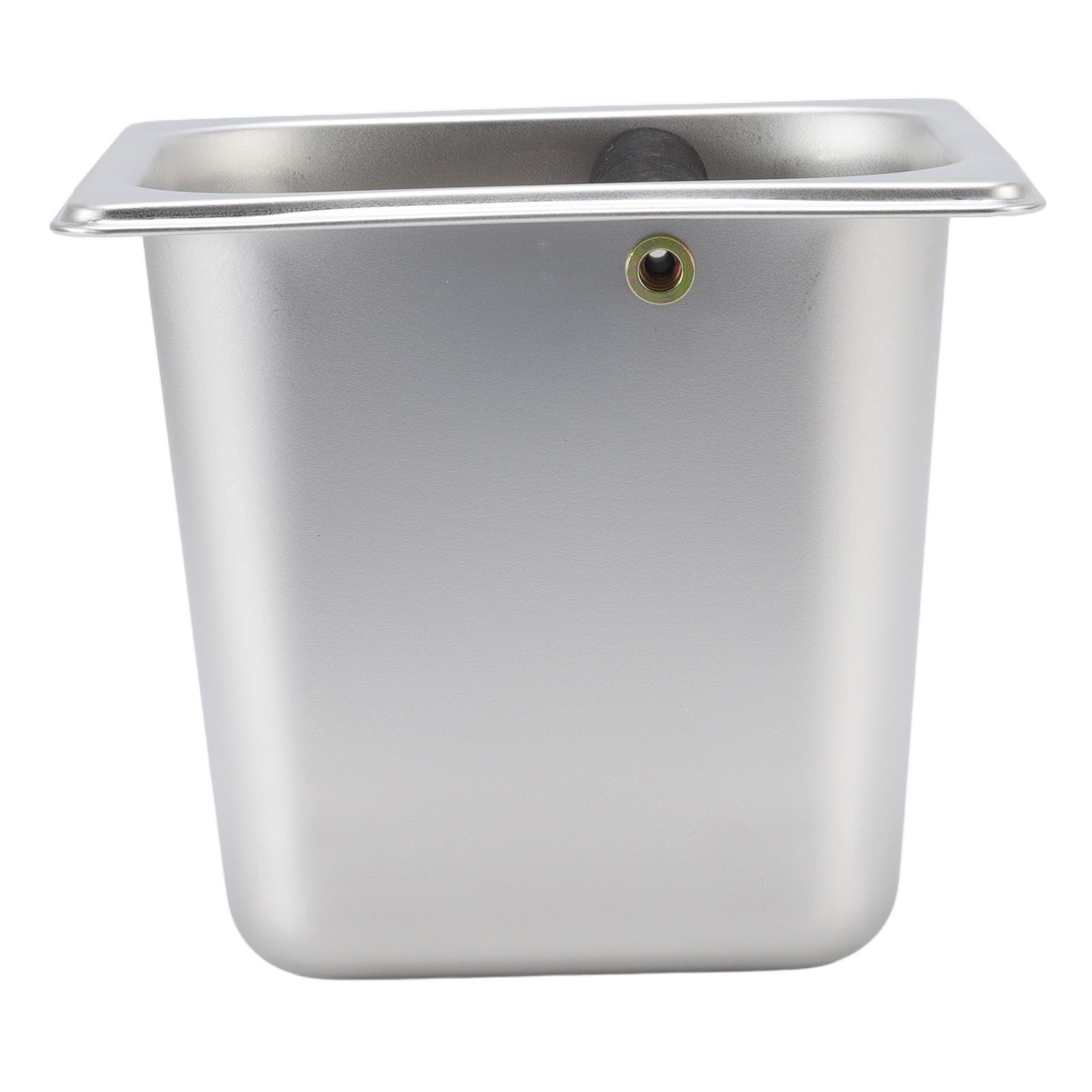 Stainless Steel Coffee Knocking Grounds Box with Rubber Rod Embeddable Coffee view 3
