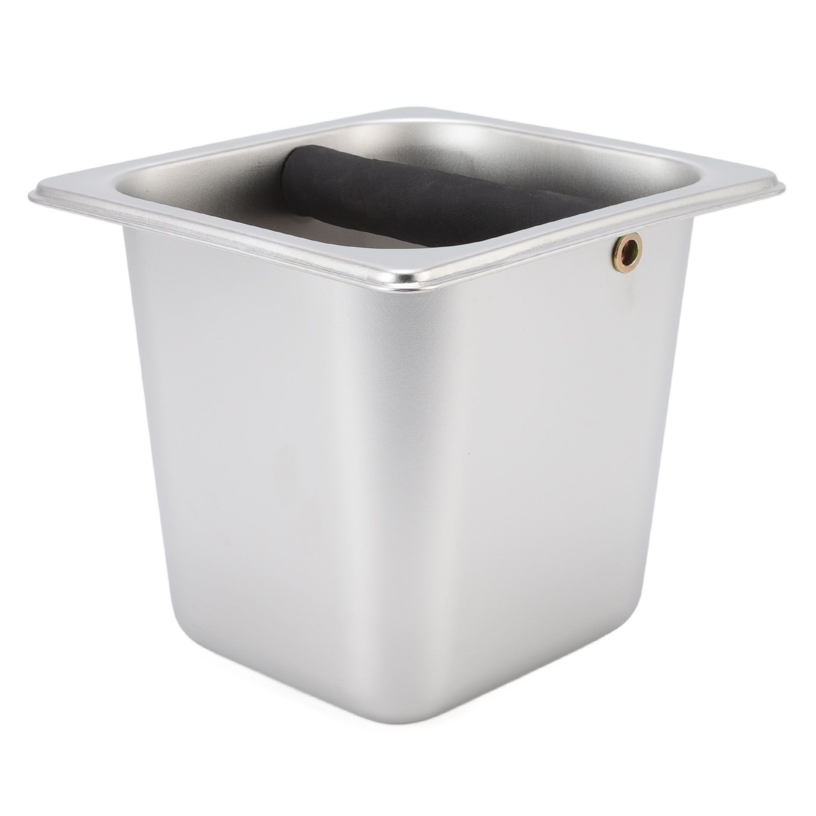 Stainless Steel Coffee Knocking Grounds Box with Rubber Rod Embeddable Coffee view 7