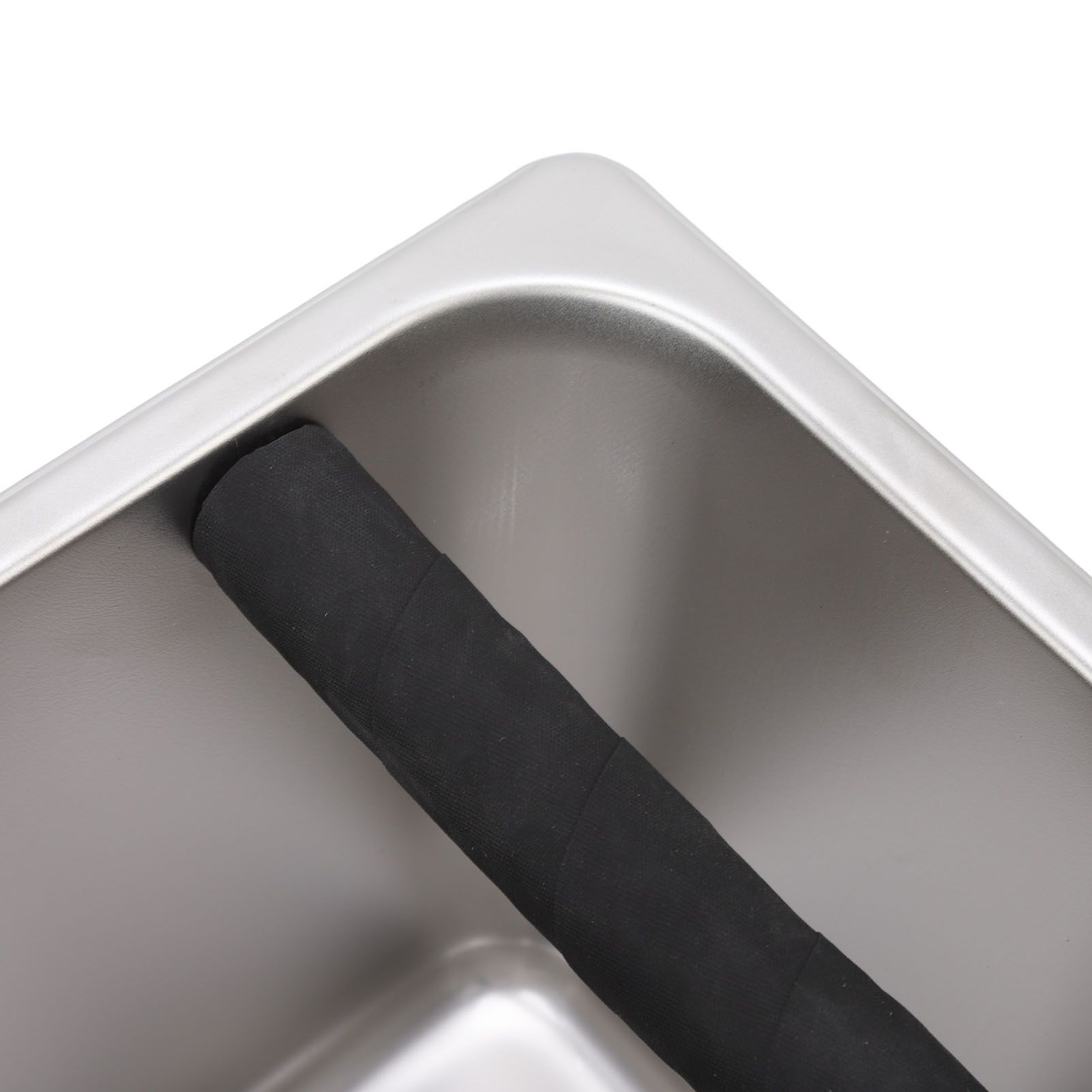 Stainless Steel Coffee Knocking Grounds Box with Rubber Rod Embeddable Coffee view 13