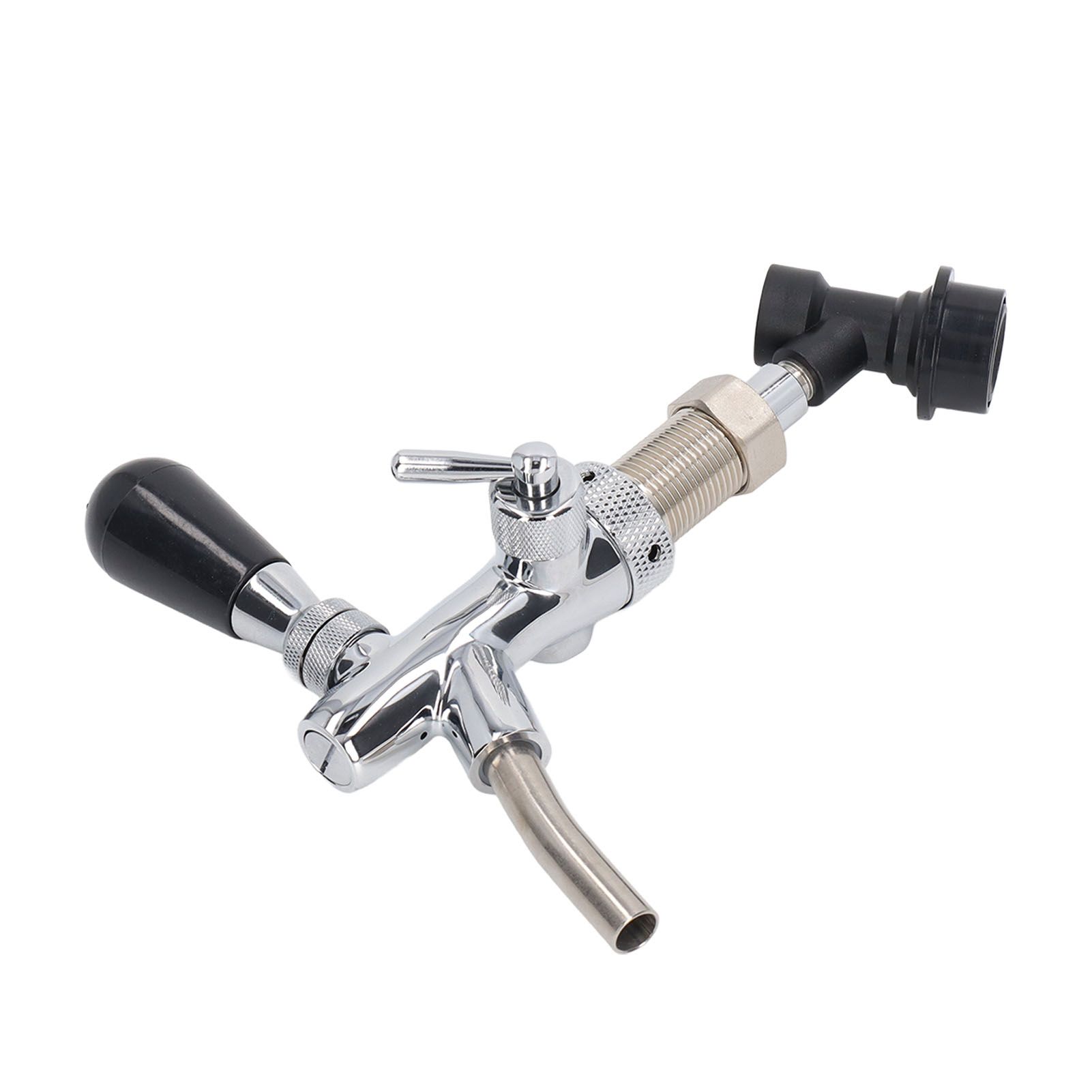 G5/8 Beer Tap 304 Stainless Steel Adjustable Beer Faucet Liquid Dispenser for view 4