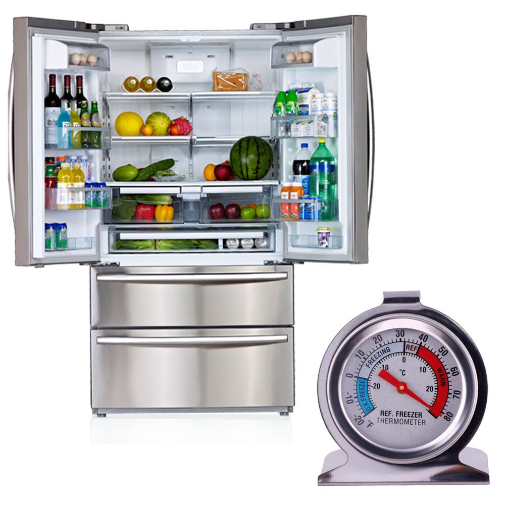 Refrigerator Thermometers Large Dial Fridge Freezer Thermometer with Hook view 6