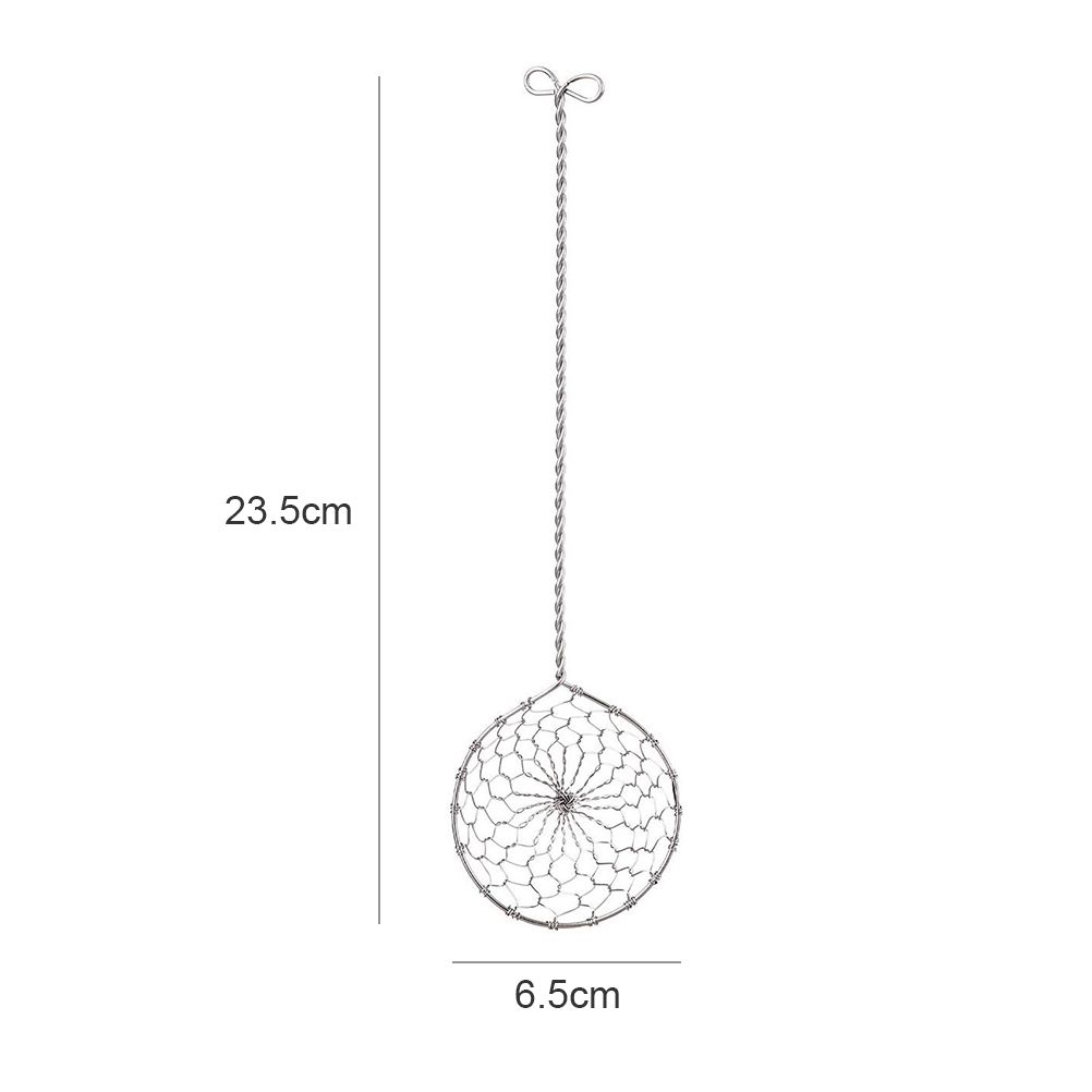 Fondue Sieve Stainless Steel Fondue Strainer with Long Handle Kitchen Colander view 3