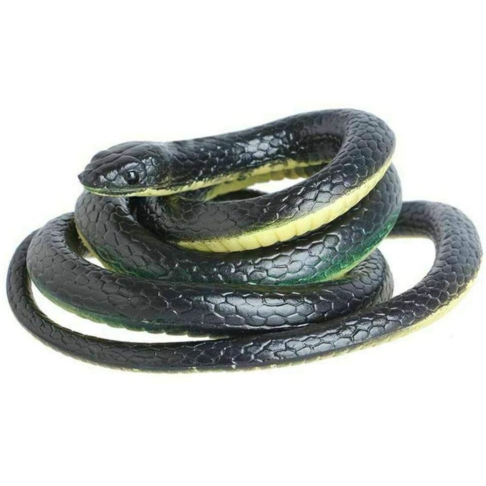 Long Realistic Garden Rubber Snake Fake Snakes for Fool's Day Halloween view 3