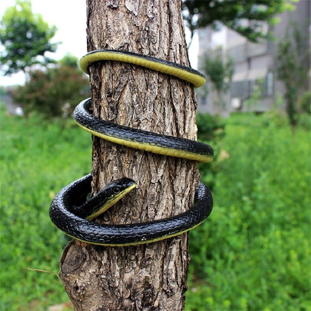 Long Realistic Garden Rubber Snake Fake Snakes for Fool's Day Halloween view 5