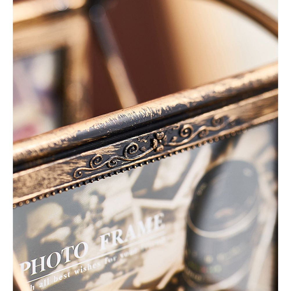 Vintage Family Photo Frame Ferris Wheel Rotatable Photo Frame Home Decor Gift view 5