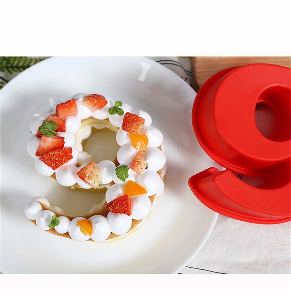 2PCS 10 Inch Silicone Cake Mold 6 and 0 Numbers DIY Silicone Cake Baking Mold view 8