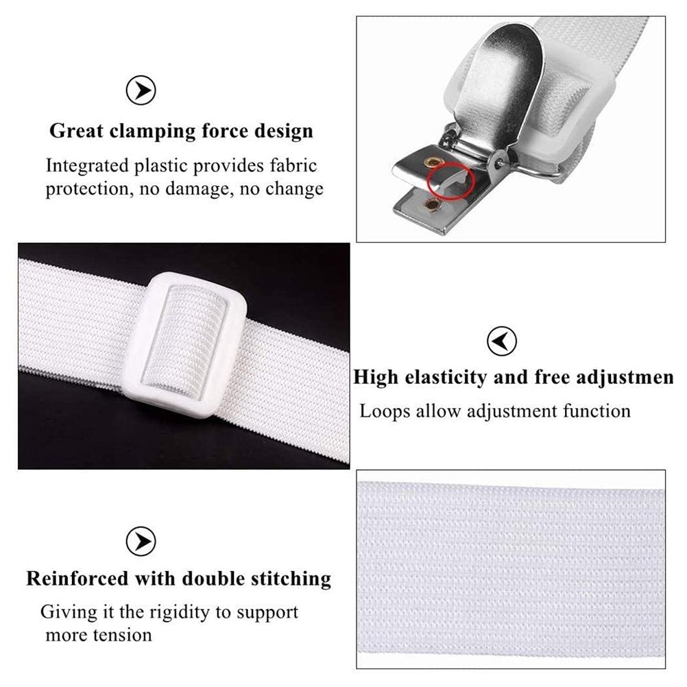 8pcs Bed Sheet Clip Adjustable Mattress Suspenders Clip Elastic Bed Holder view 5